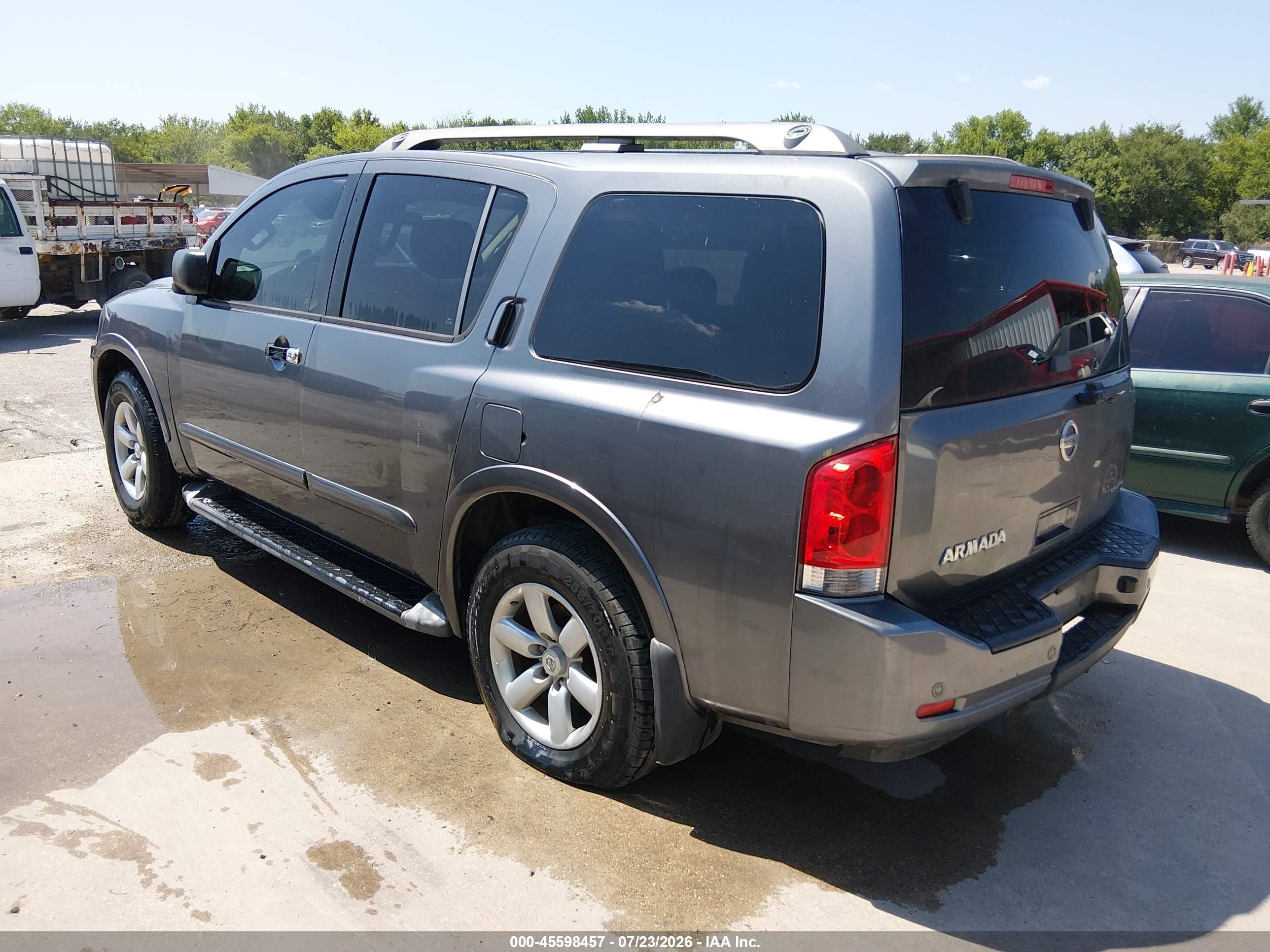2013 Nissan Armada Sv Gray vin: 5N1BA0ND1DN612973