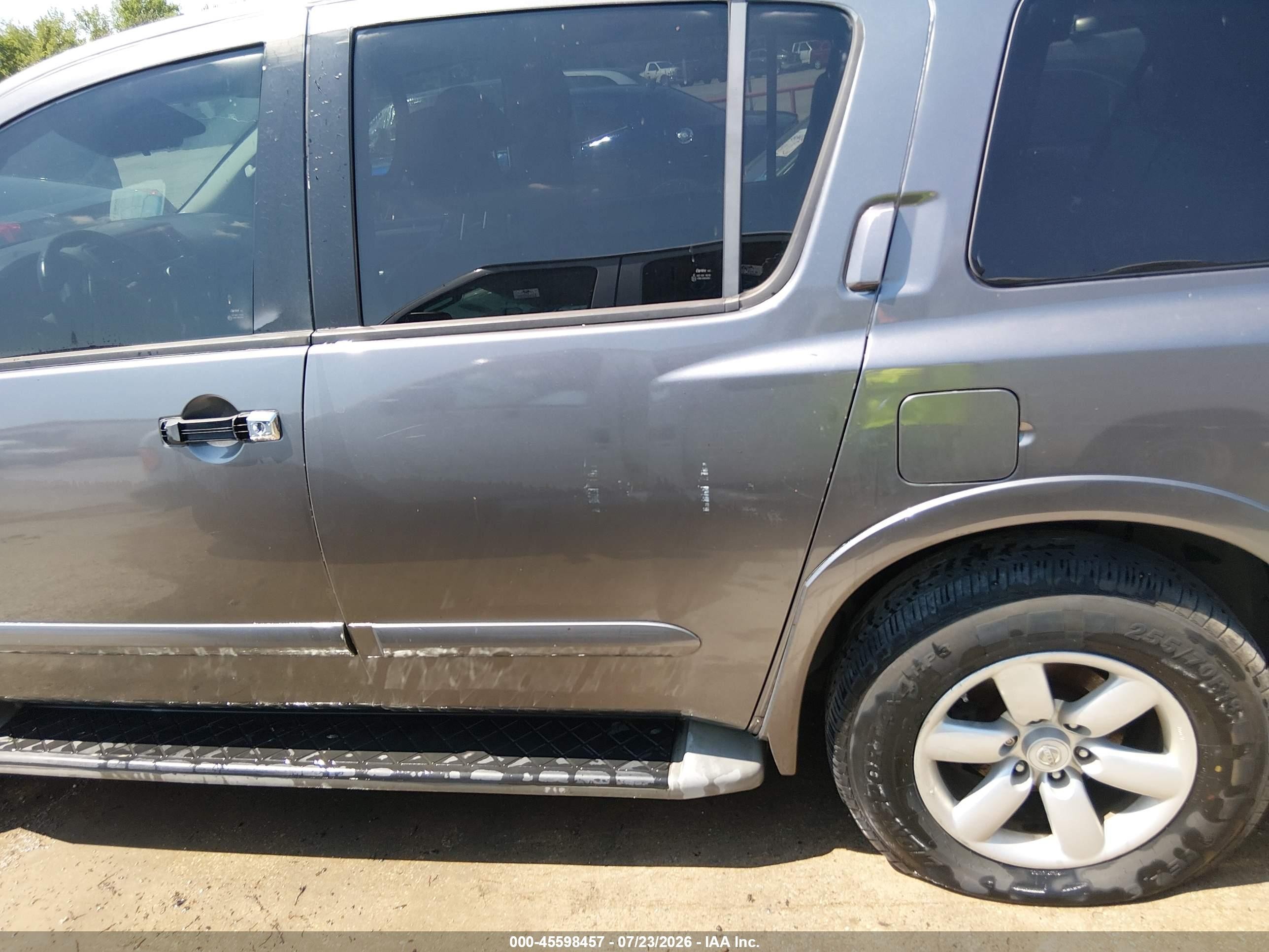 2013 Nissan Armada Sv Gray vin: 5N1BA0ND1DN612973