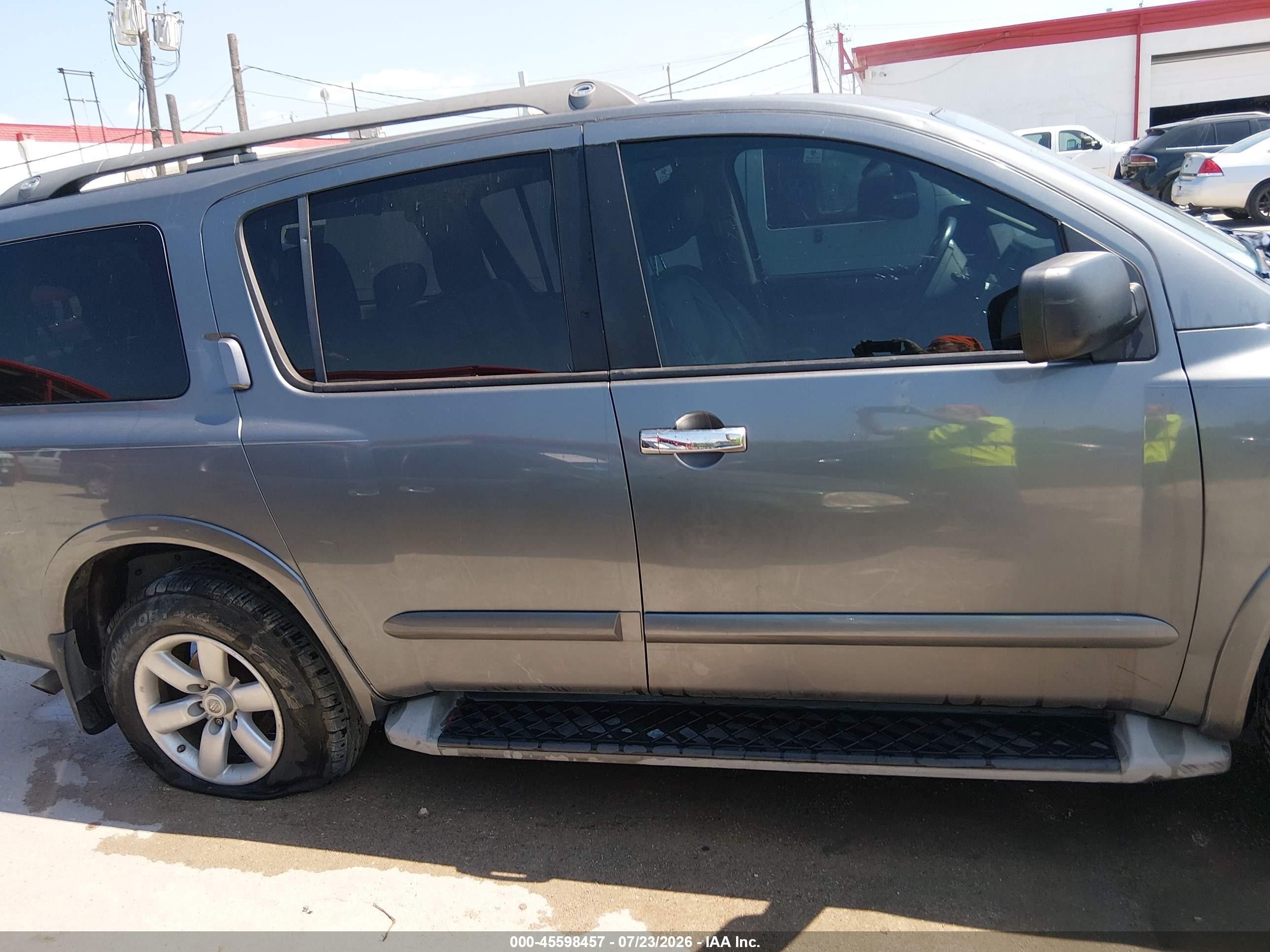 2013 Nissan Armada Sv Gray vin: 5N1BA0ND1DN612973
