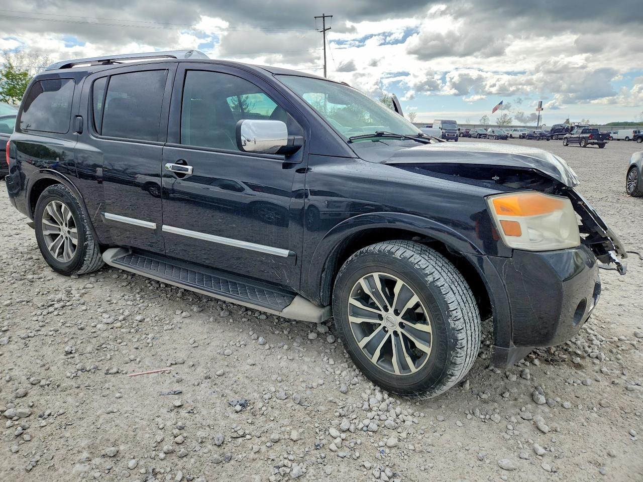 2015 Nissan Armada Sl Black vin: 5N1BA0ND1FN600549