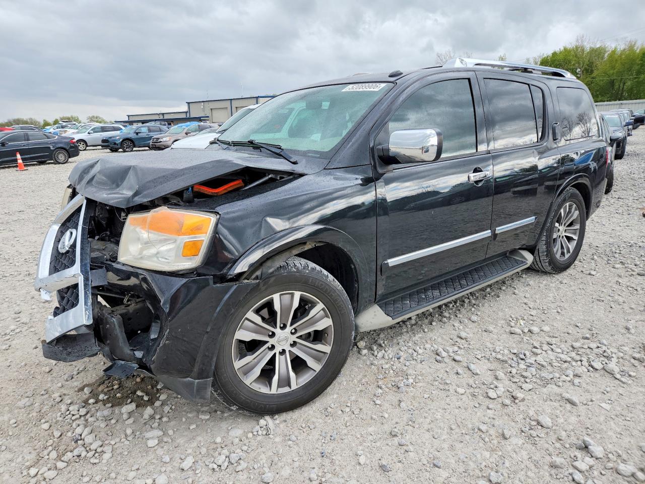2015 Nissan Armada Sl Черный vin: 5N1BA0ND1FN600549