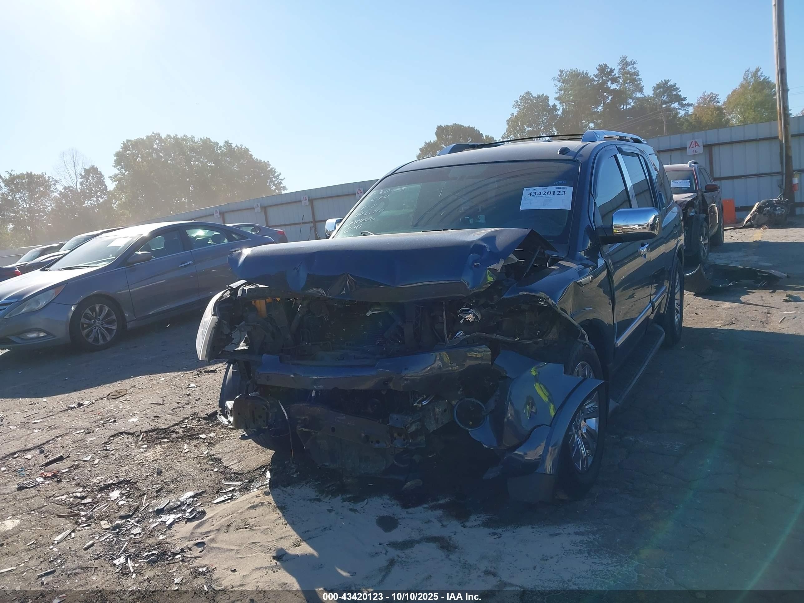 2015 Nissan Armada Platinum Blue vin: 5N1BA0ND1FN617111