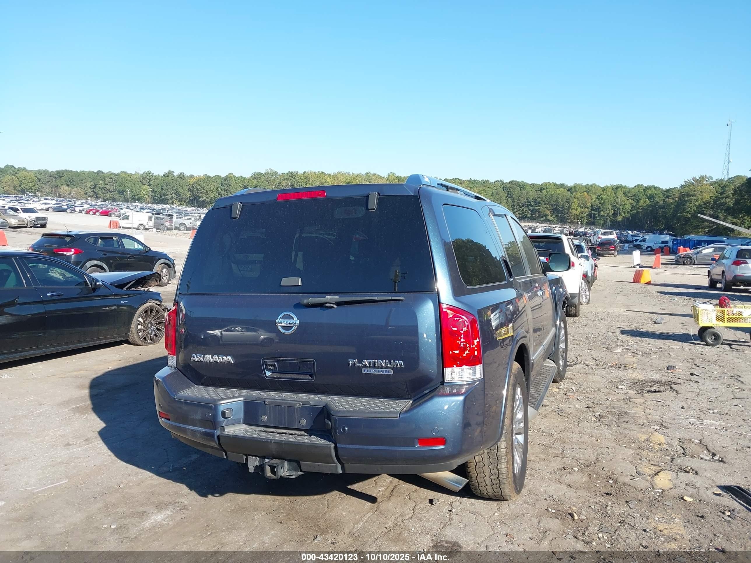 2015 Nissan Armada Platinum Blue vin: 5N1BA0ND1FN617111