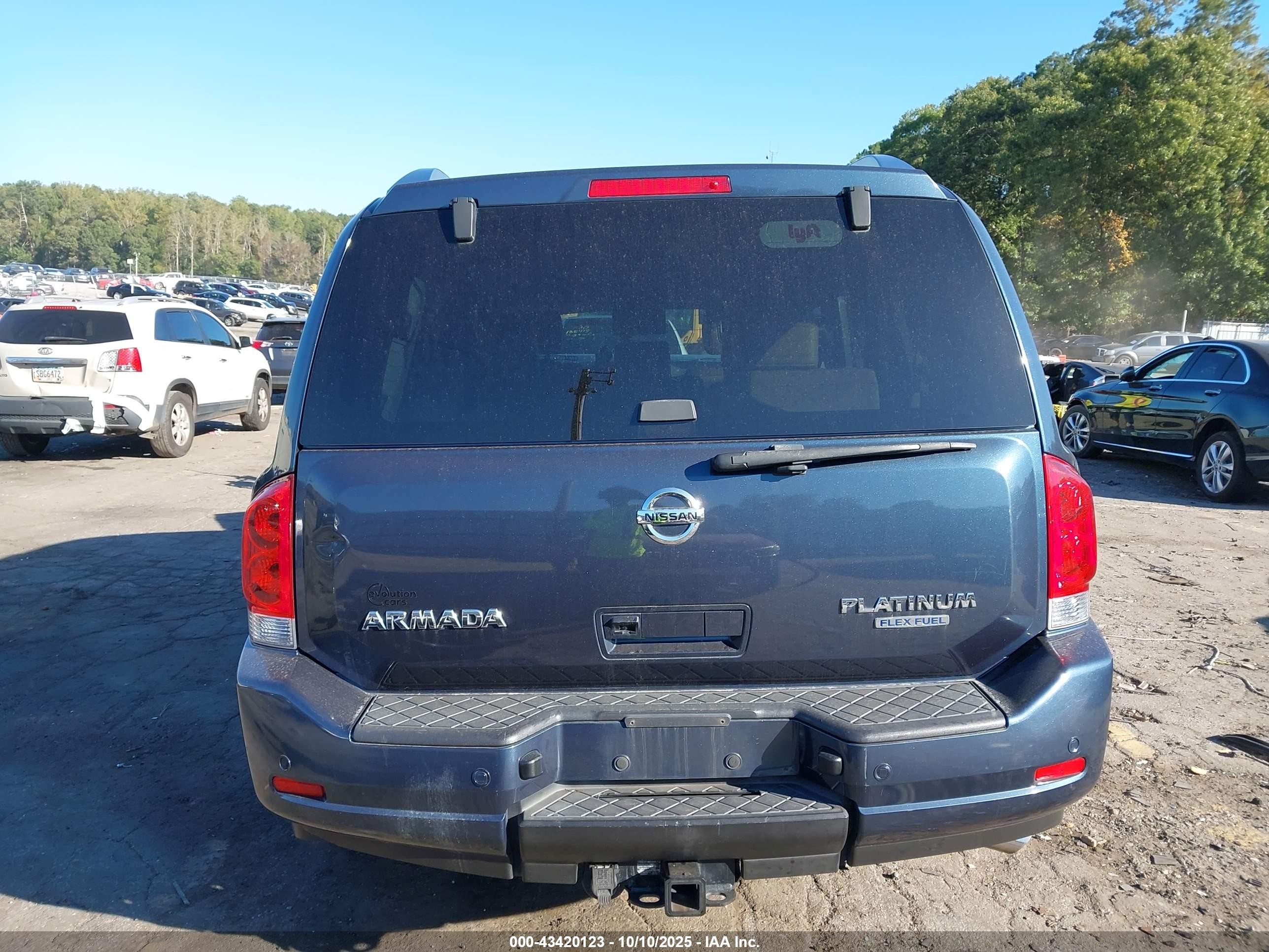 2015 Nissan Armada Platinum Blue vin: 5N1BA0ND1FN617111