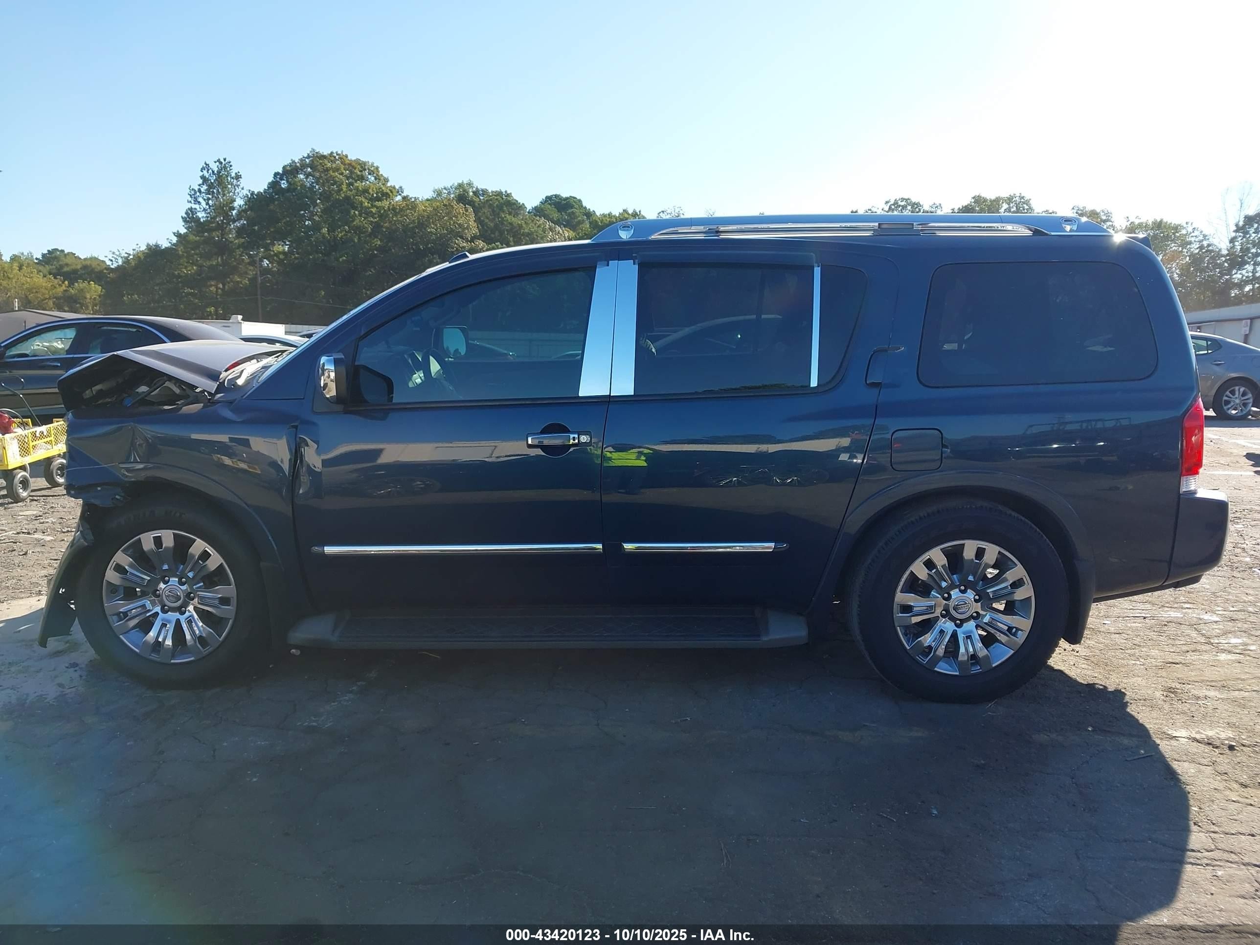 2015 Nissan Armada Platinum Blue vin: 5N1BA0ND1FN617111