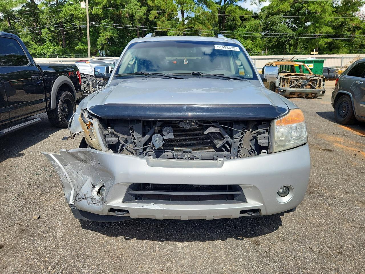 2015 Nissan Armada Sl Silver vin: 5N1BA0ND1FN622485