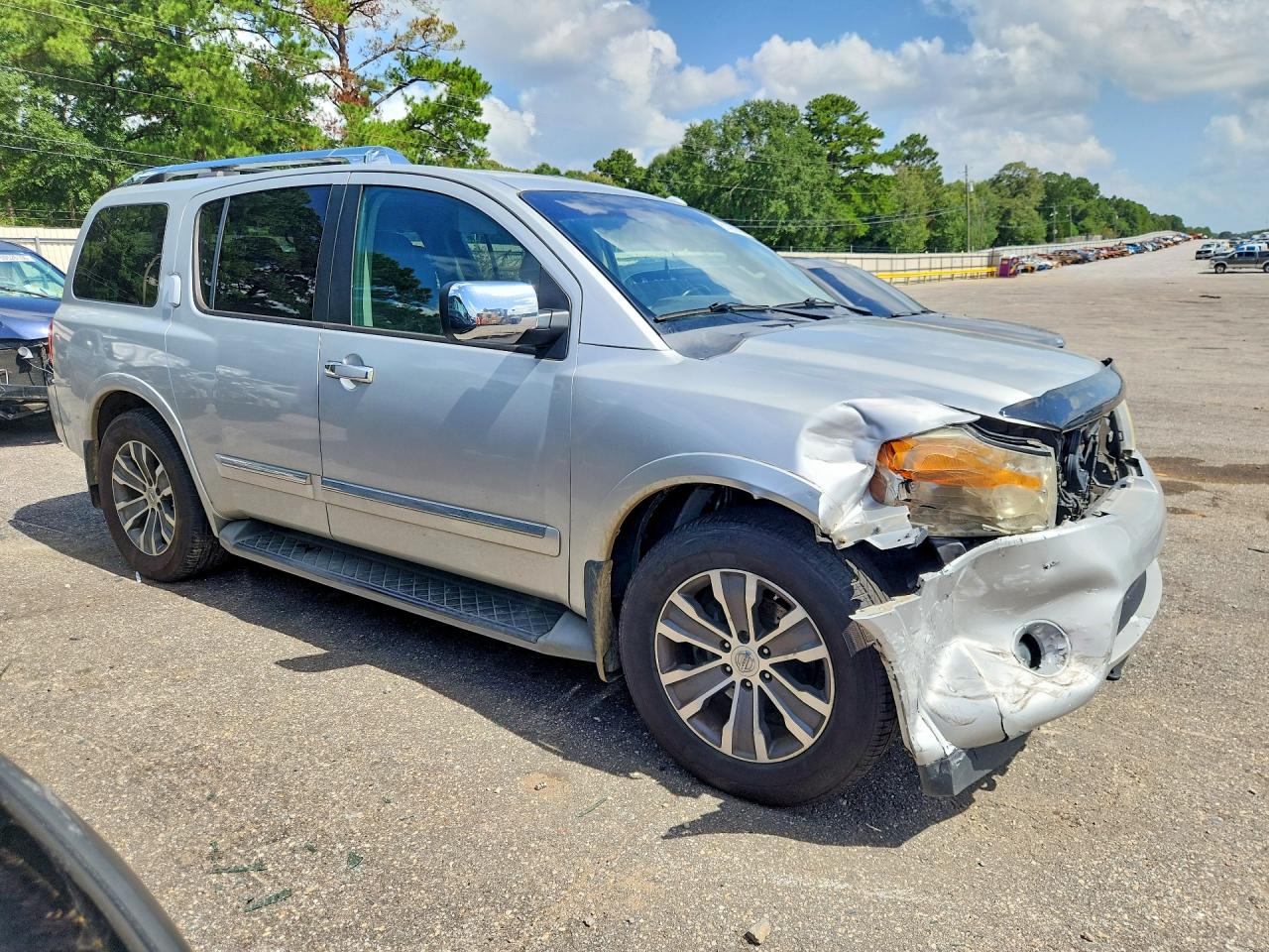 2015 Nissan Armada Sl Silver vin: 5N1BA0ND1FN622485