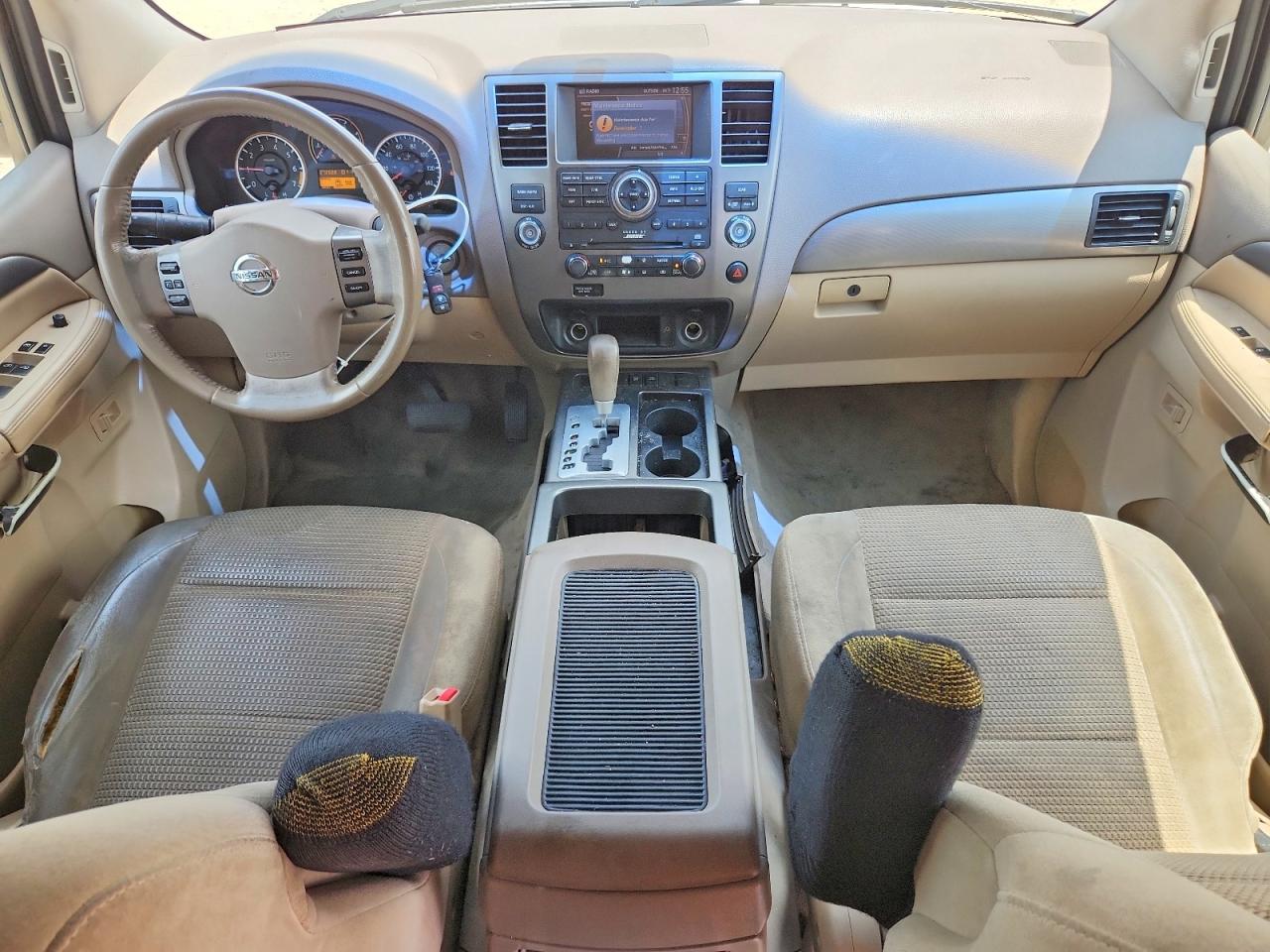 2010 Nissan Armada Se White vin: 5N1BA0ND2AN606823