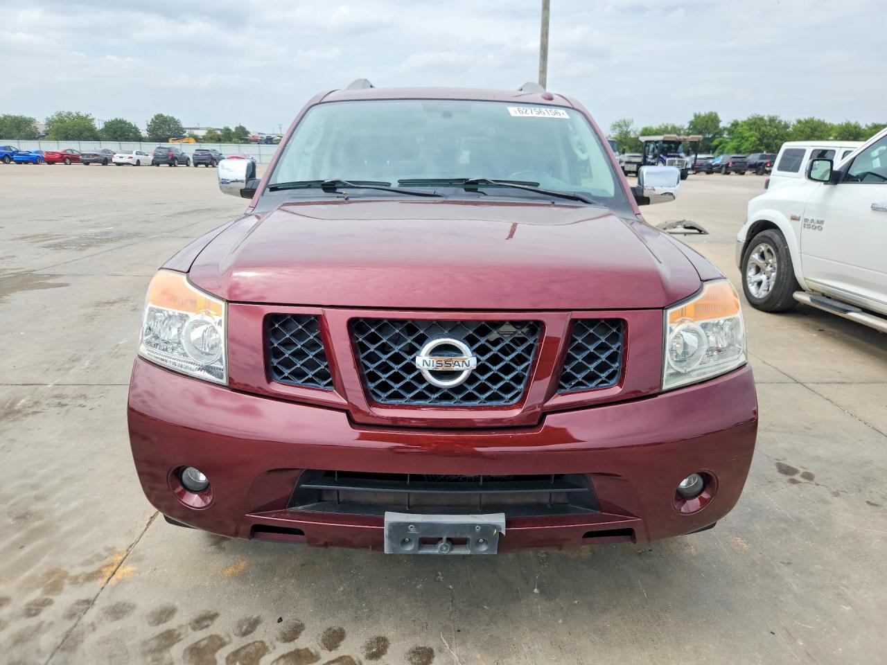 2010 Nissan Armada Se Maroon vin: 5N1BA0ND2AN615294
