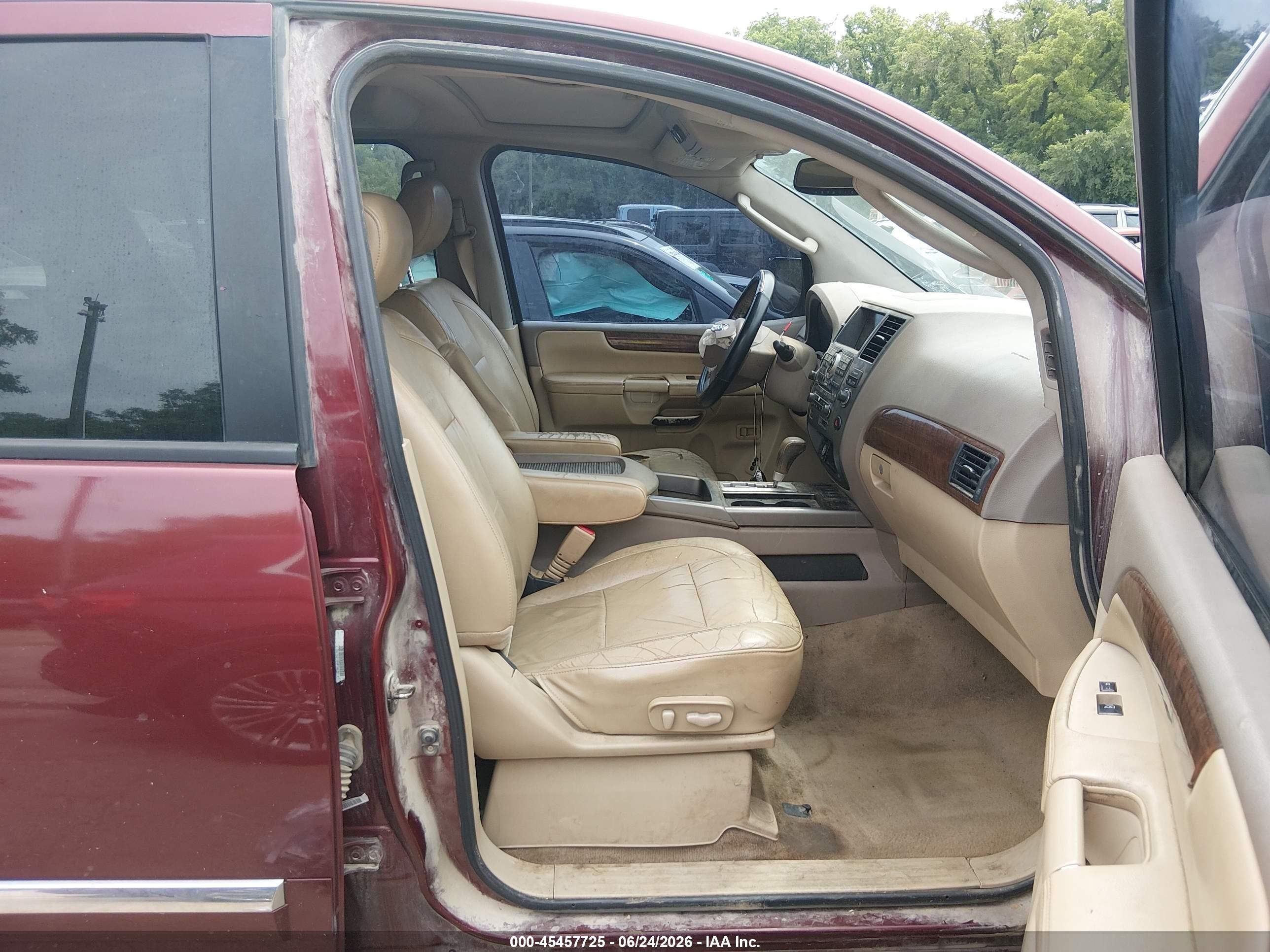 2011 Nissan Armada Platinum Burgundy vin: 5N1BA0ND2BN606418