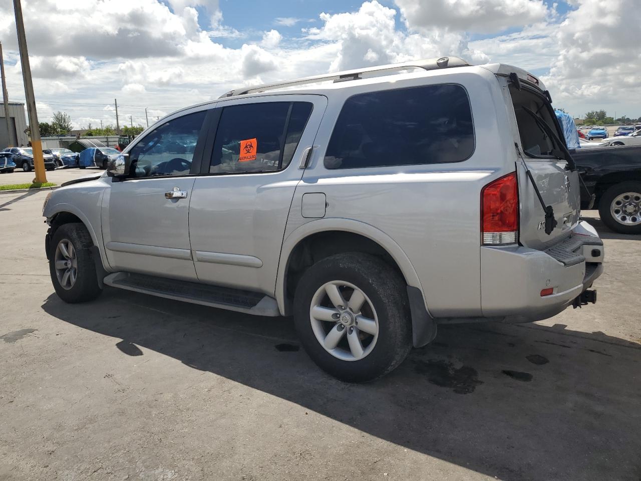 2011 Nissan Armada Sv Silver vin: 5N1BA0ND2BN607360