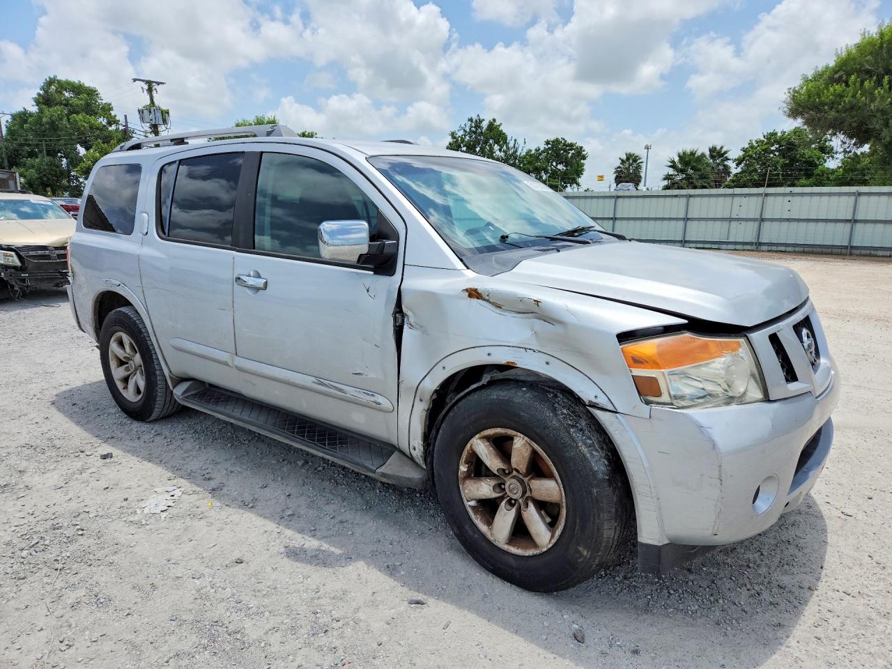 2012 Nissan Armada Sv Silver vin: 5N1BA0ND2CN614276