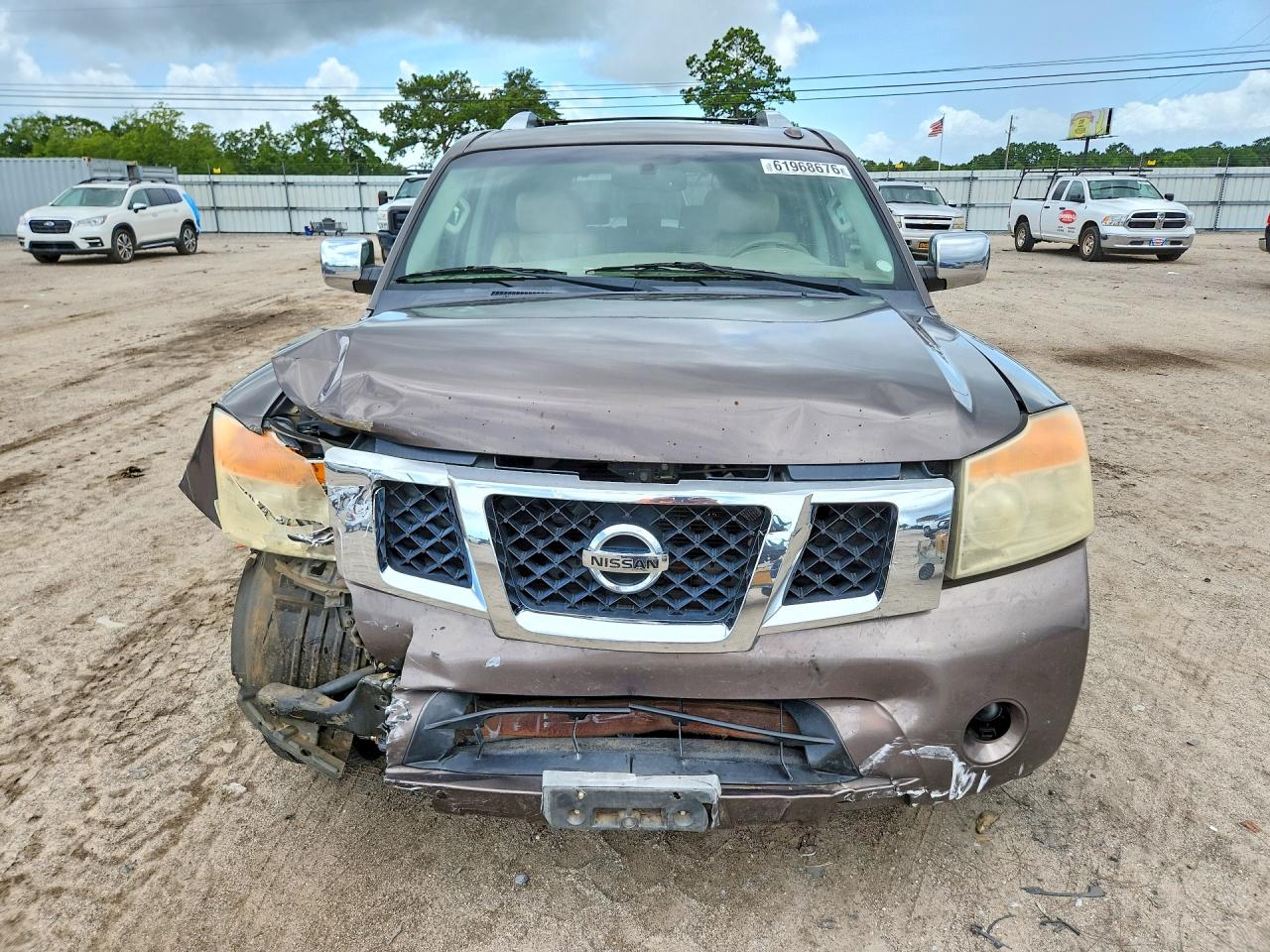 2013 Nissan Armada Sv Brown vin: 5N1BA0ND2DN615008