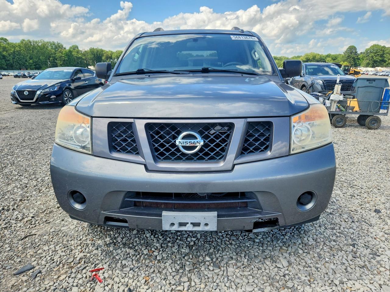 2014 Nissan Armada Sv Gray vin: 5N1BA0ND2EN603457