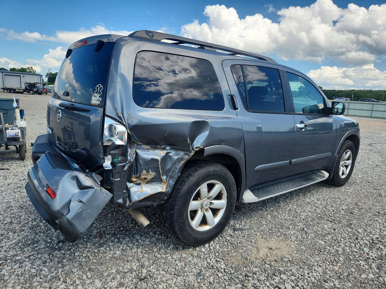 2014 Nissan Armada Sv Gray vin: 5N1BA0ND2EN603457