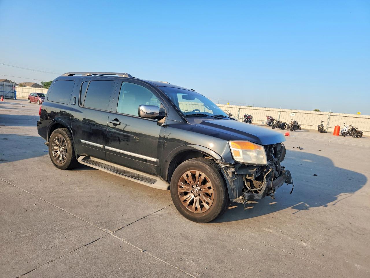 2015 Nissan Armada Platinum Черный vin: 5N1BA0ND2FN615271