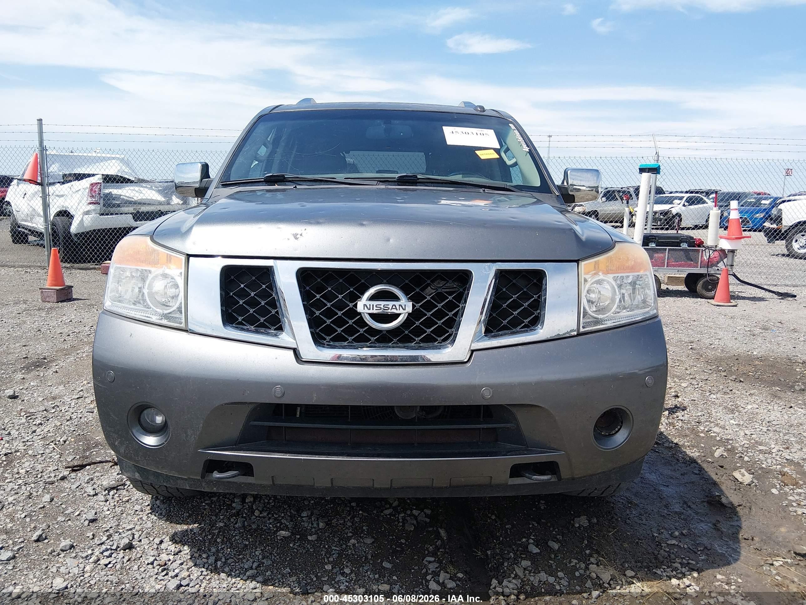 2015 Nissan Armada Platinum Gray vin: 5N1BA0ND2FN617067