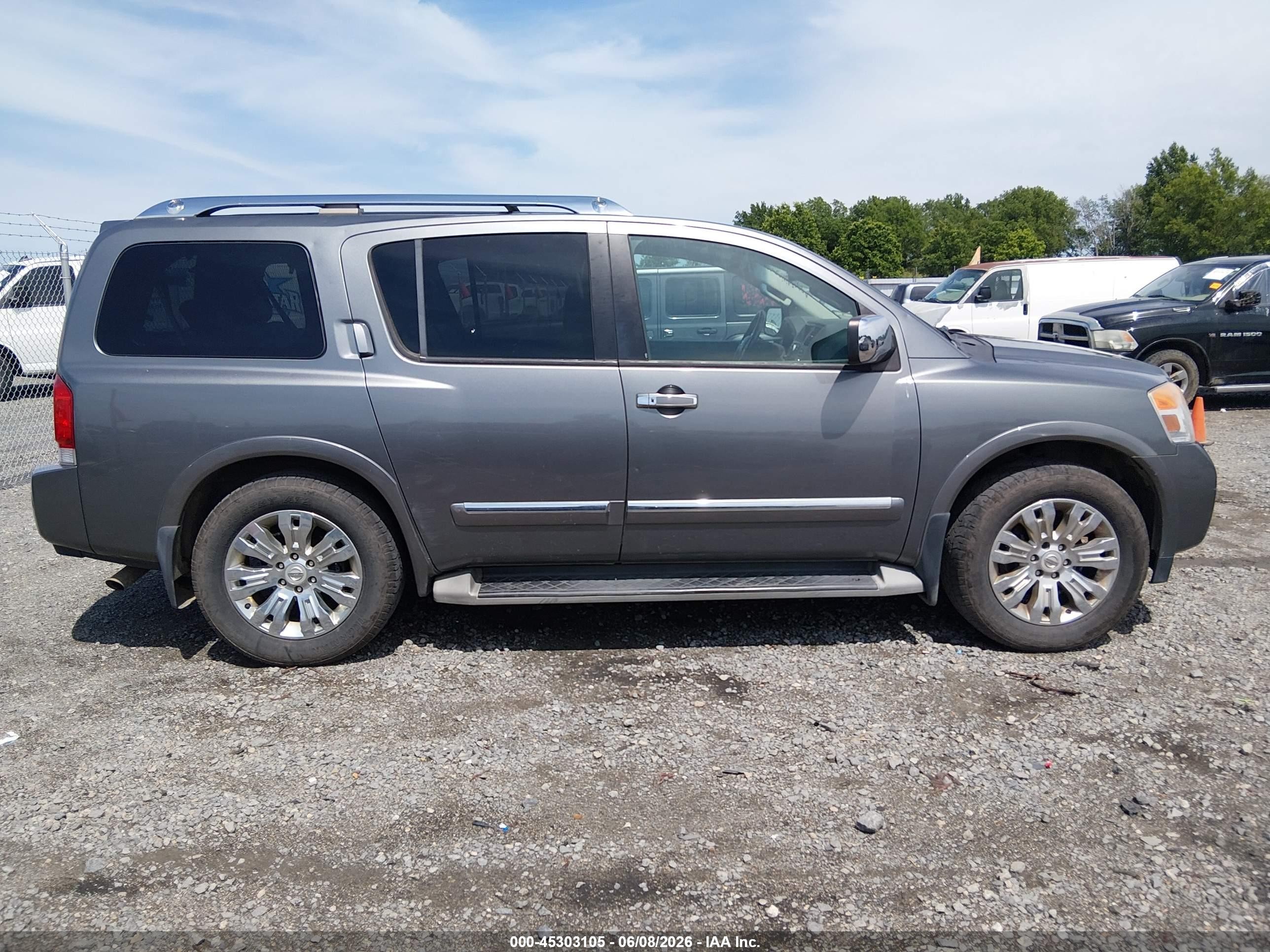 2015 Nissan Armada Platinum Gray vin: 5N1BA0ND2FN617067