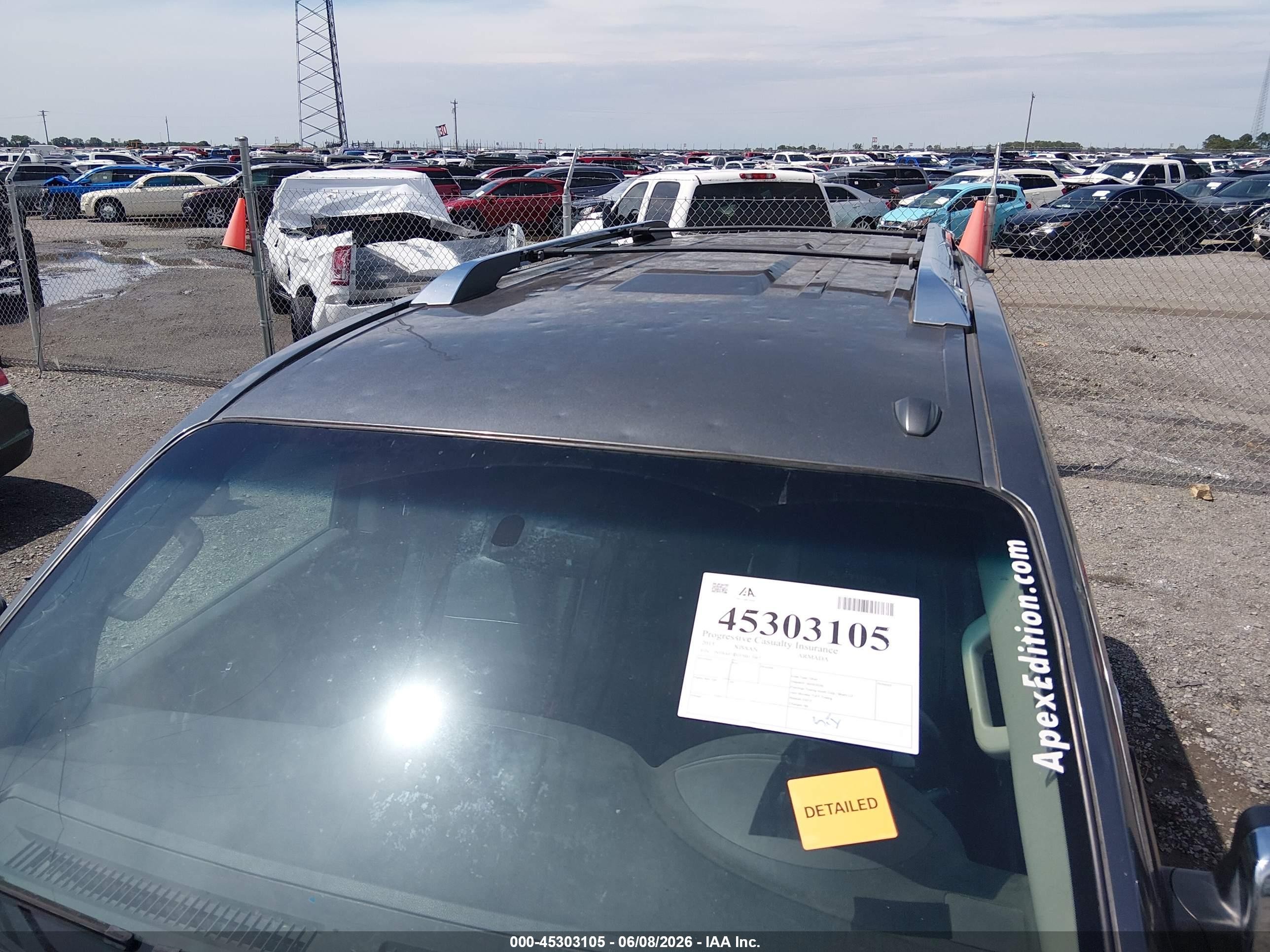 2015 Nissan Armada Platinum Gray vin: 5N1BA0ND2FN617067