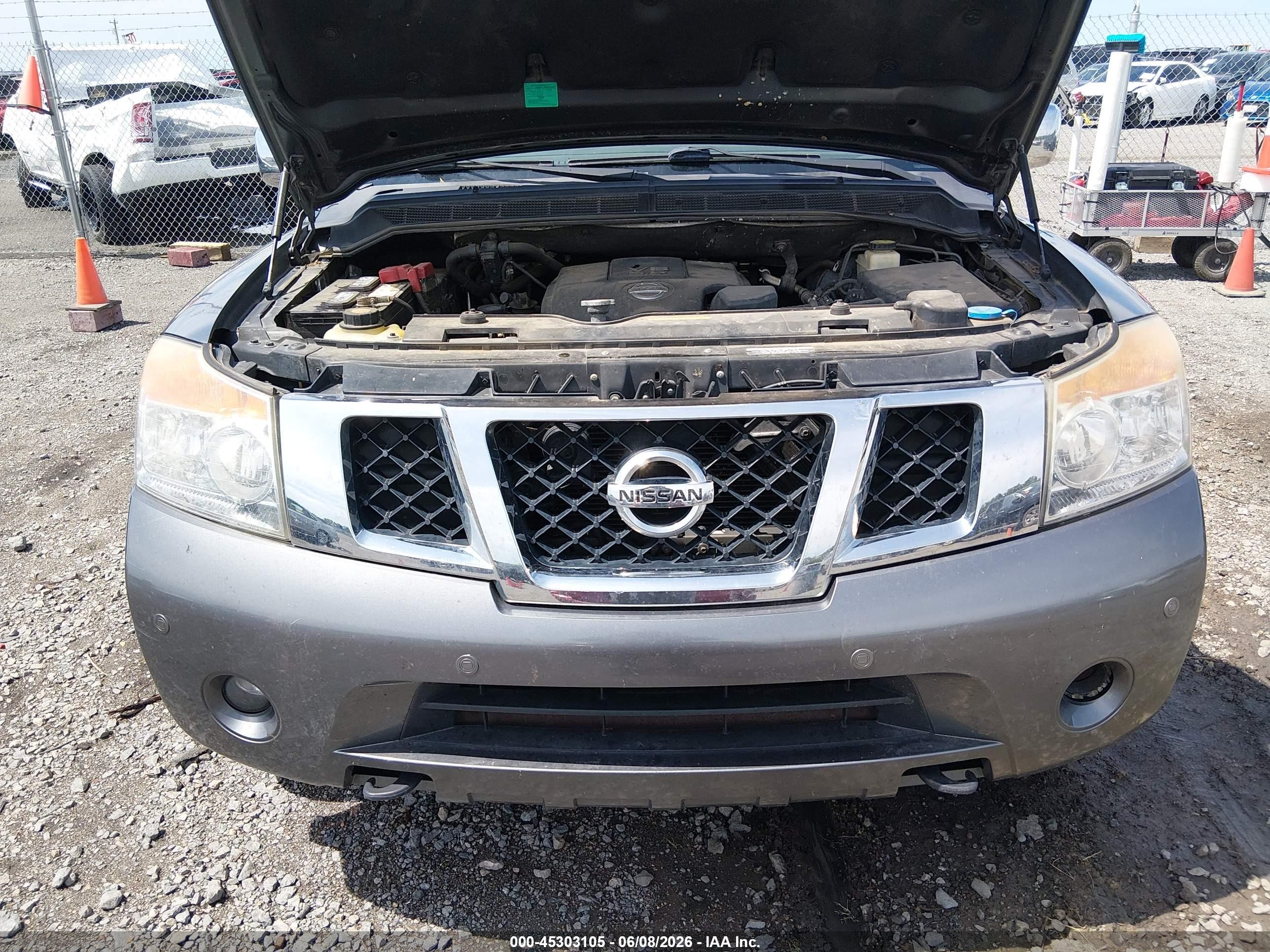 2015 Nissan Armada Platinum Gray vin: 5N1BA0ND2FN617067