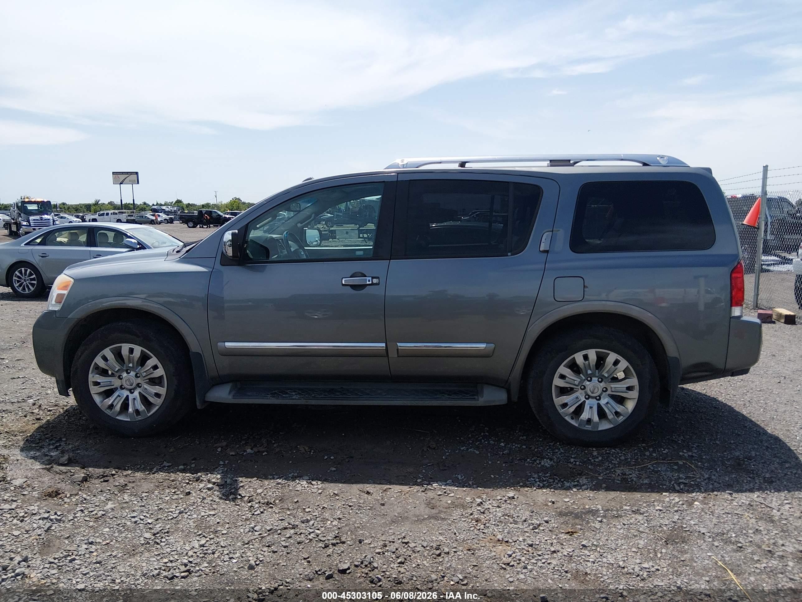 2015 Nissan Armada Platinum Gray vin: 5N1BA0ND2FN617067