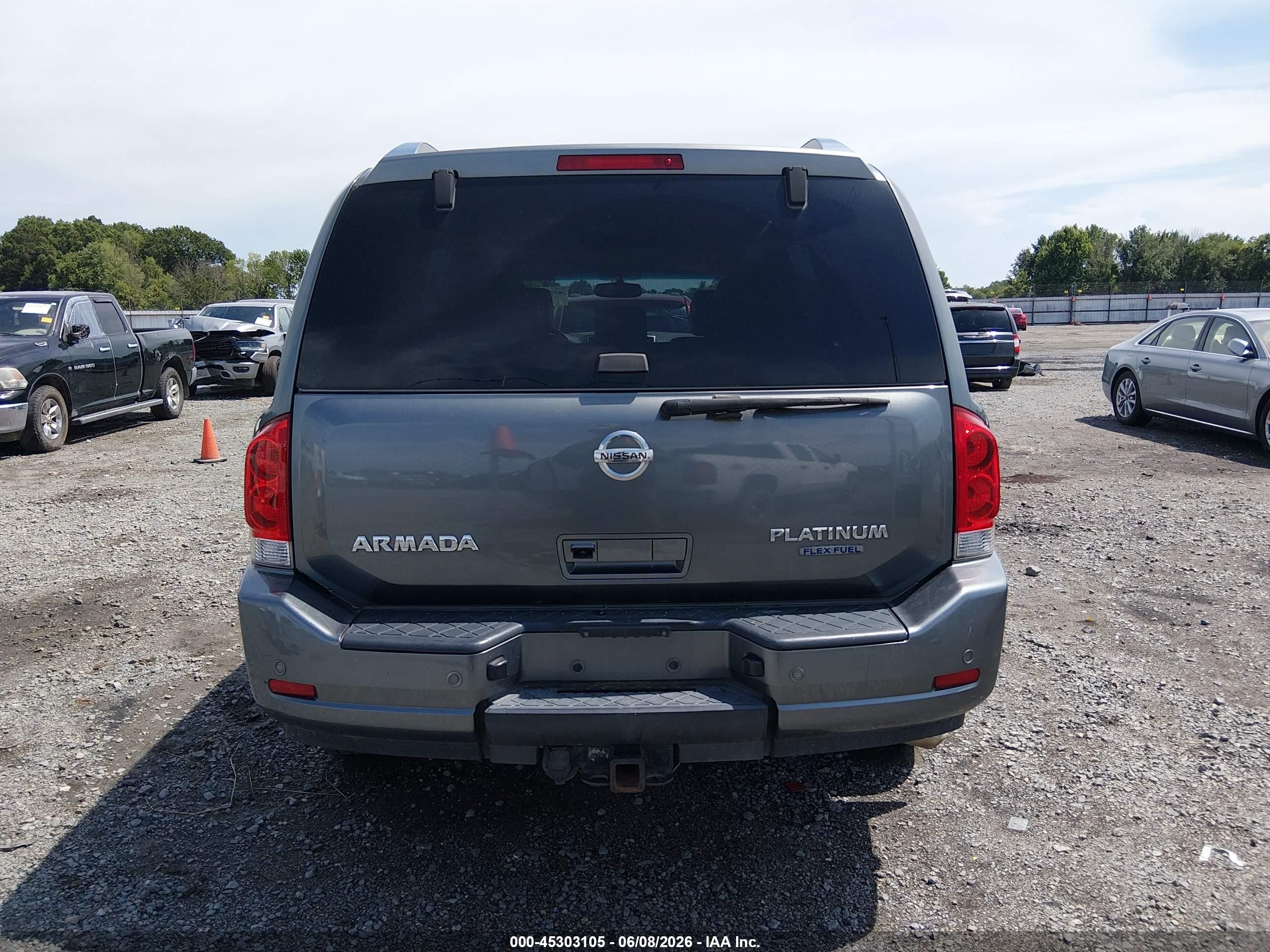 2015 Nissan Armada Platinum Gray vin: 5N1BA0ND2FN617067