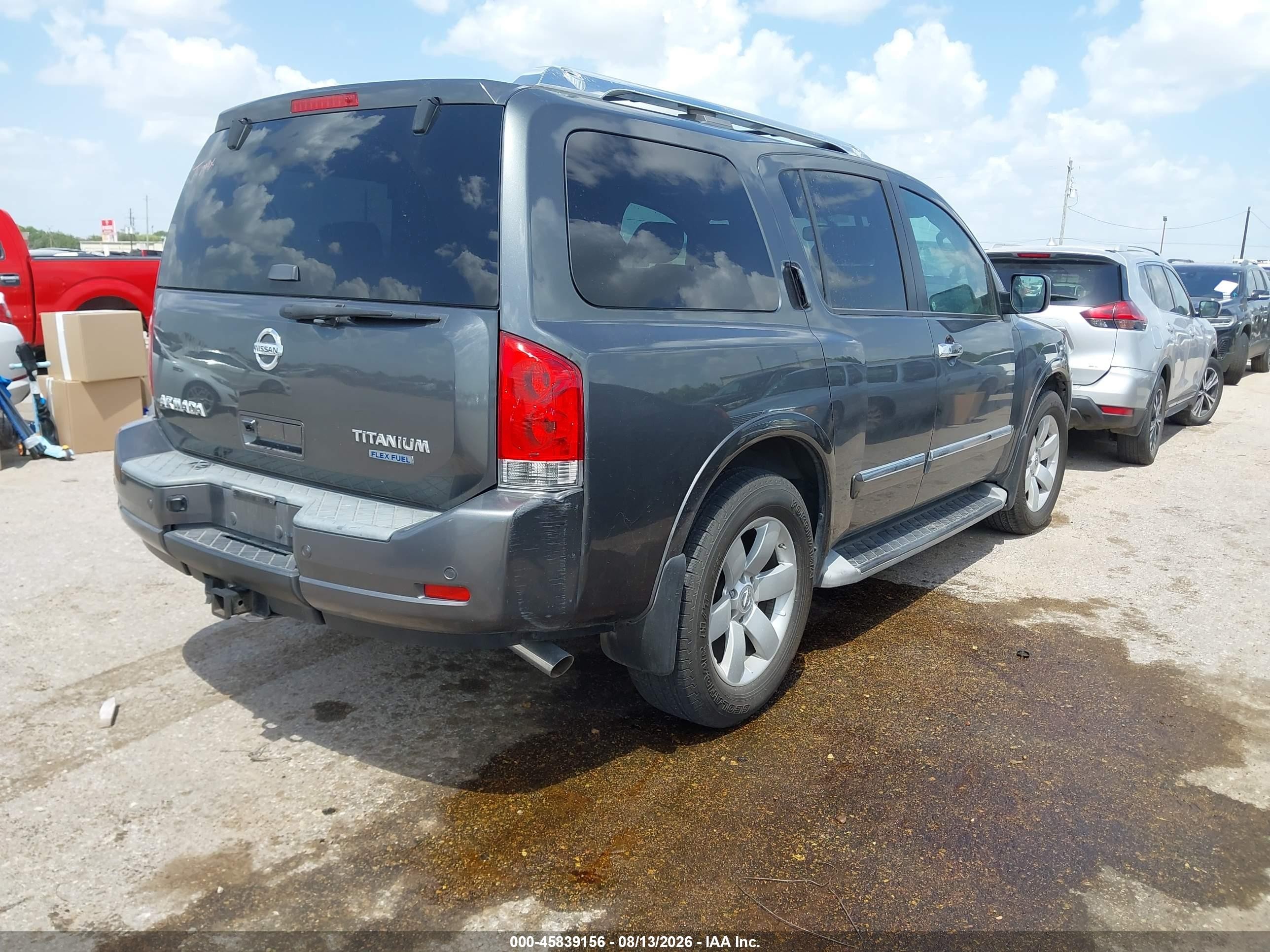 2010 Nissan Armada Titanium Серый vin: 5N1BA0ND3AN614252