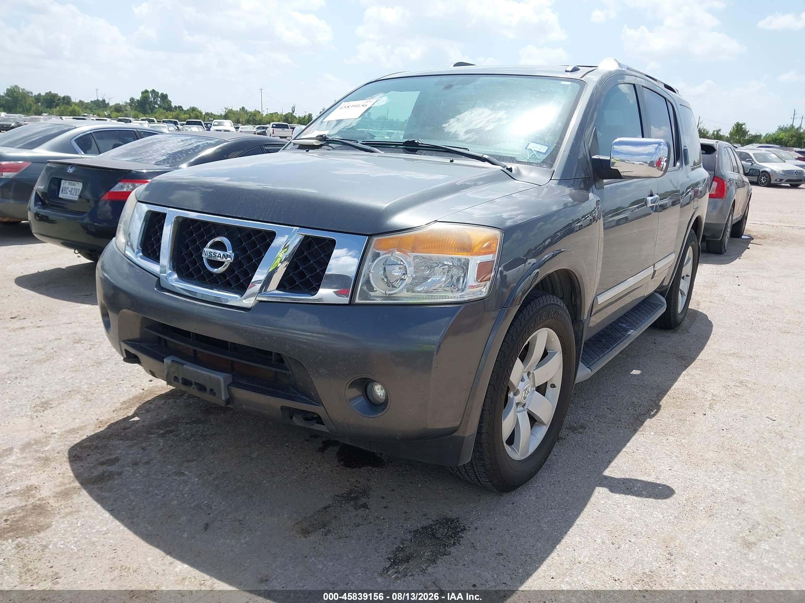 2010 Nissan Armada Titanium Серый vin: 5N1BA0ND3AN614252