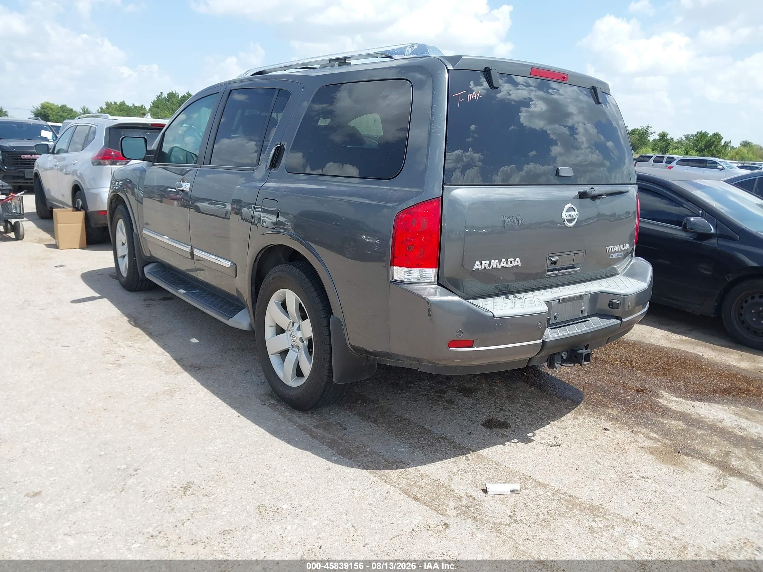 2010 Nissan Armada Titanium Серый vin: 5N1BA0ND3AN614252