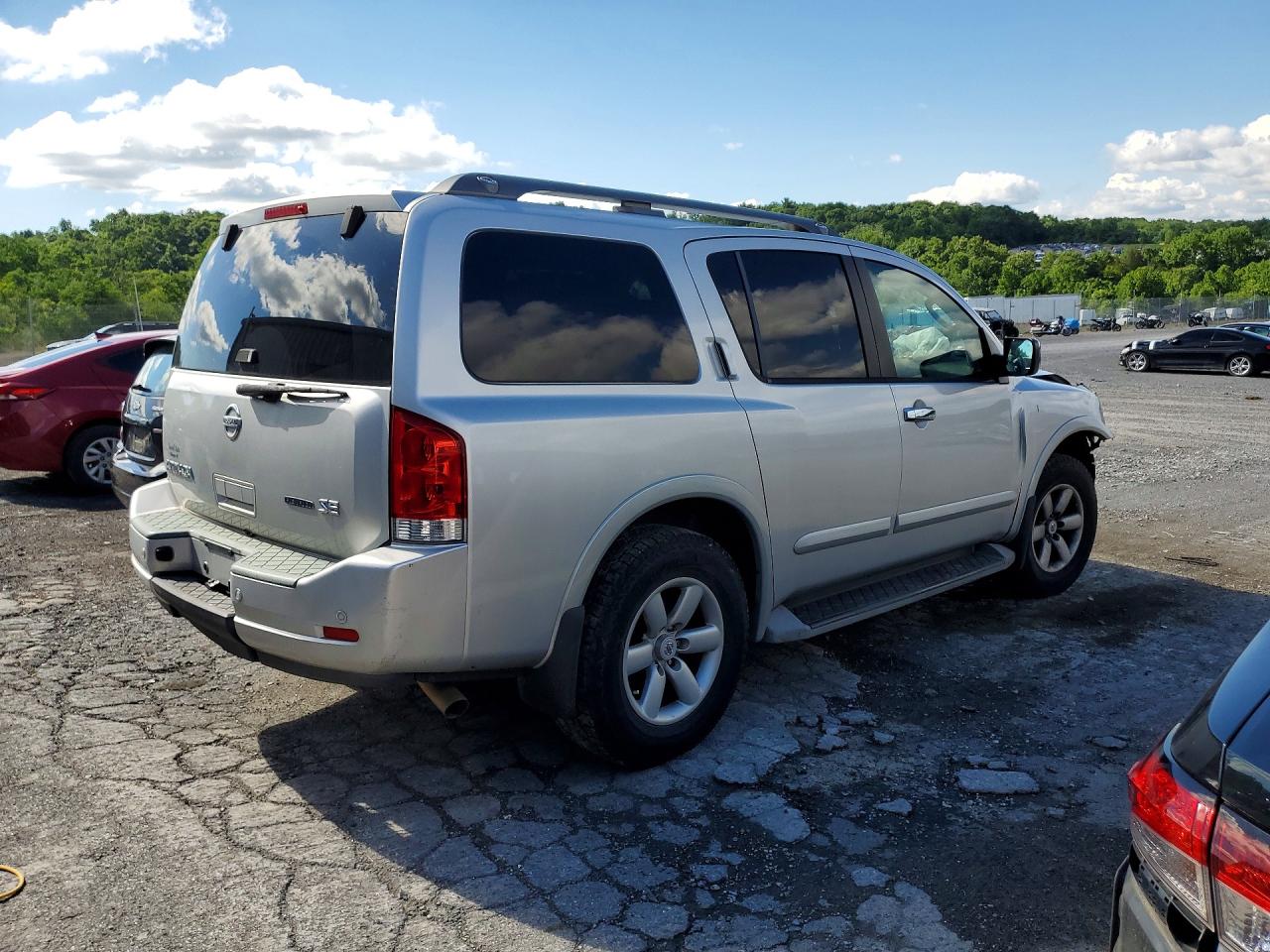 2010 Nissan Armada Se Silver vin: 5N1BA0ND3AN616731