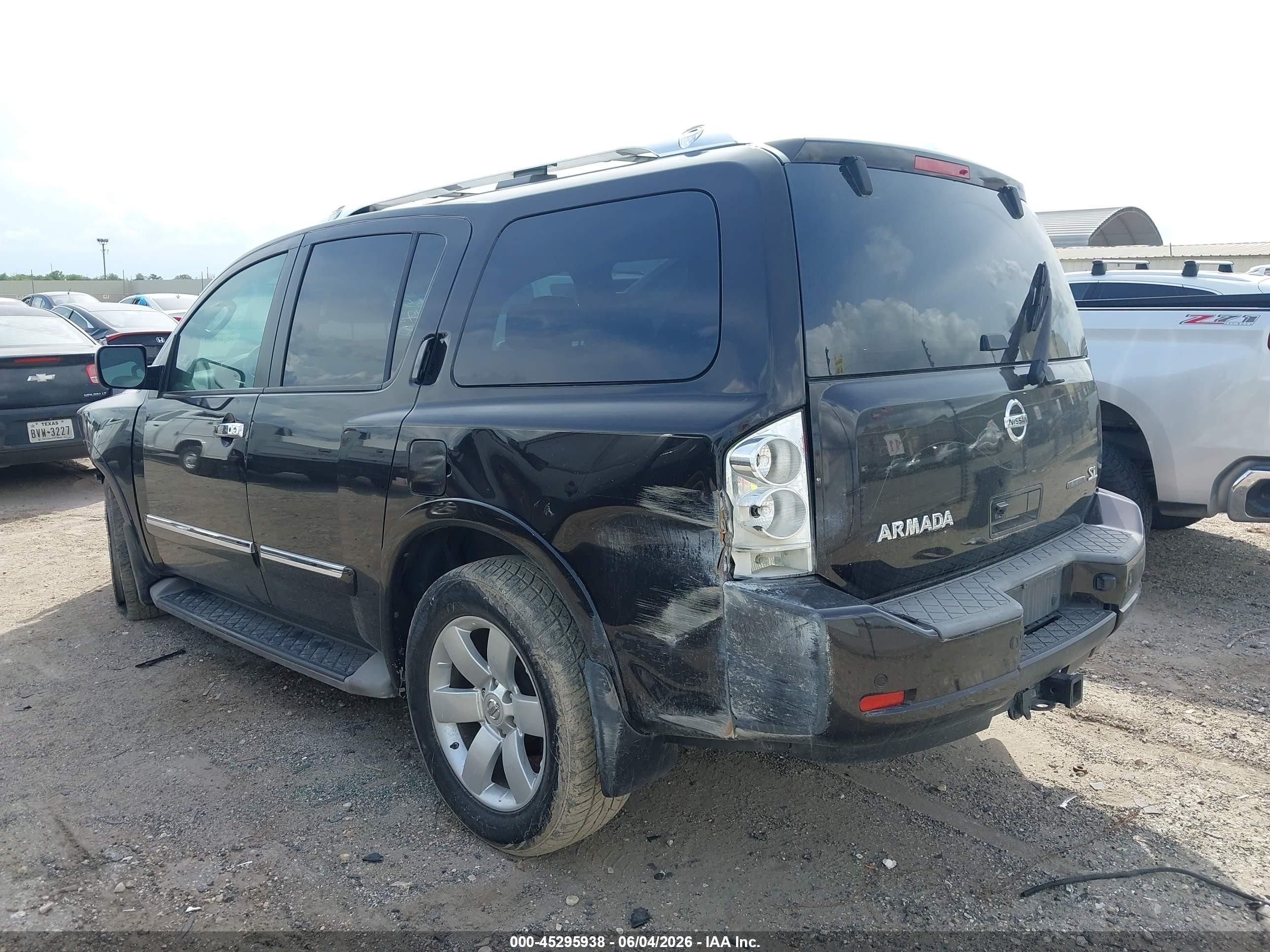 2011 Nissan Armada Sl Black vin: 5N1BA0ND3BN608792