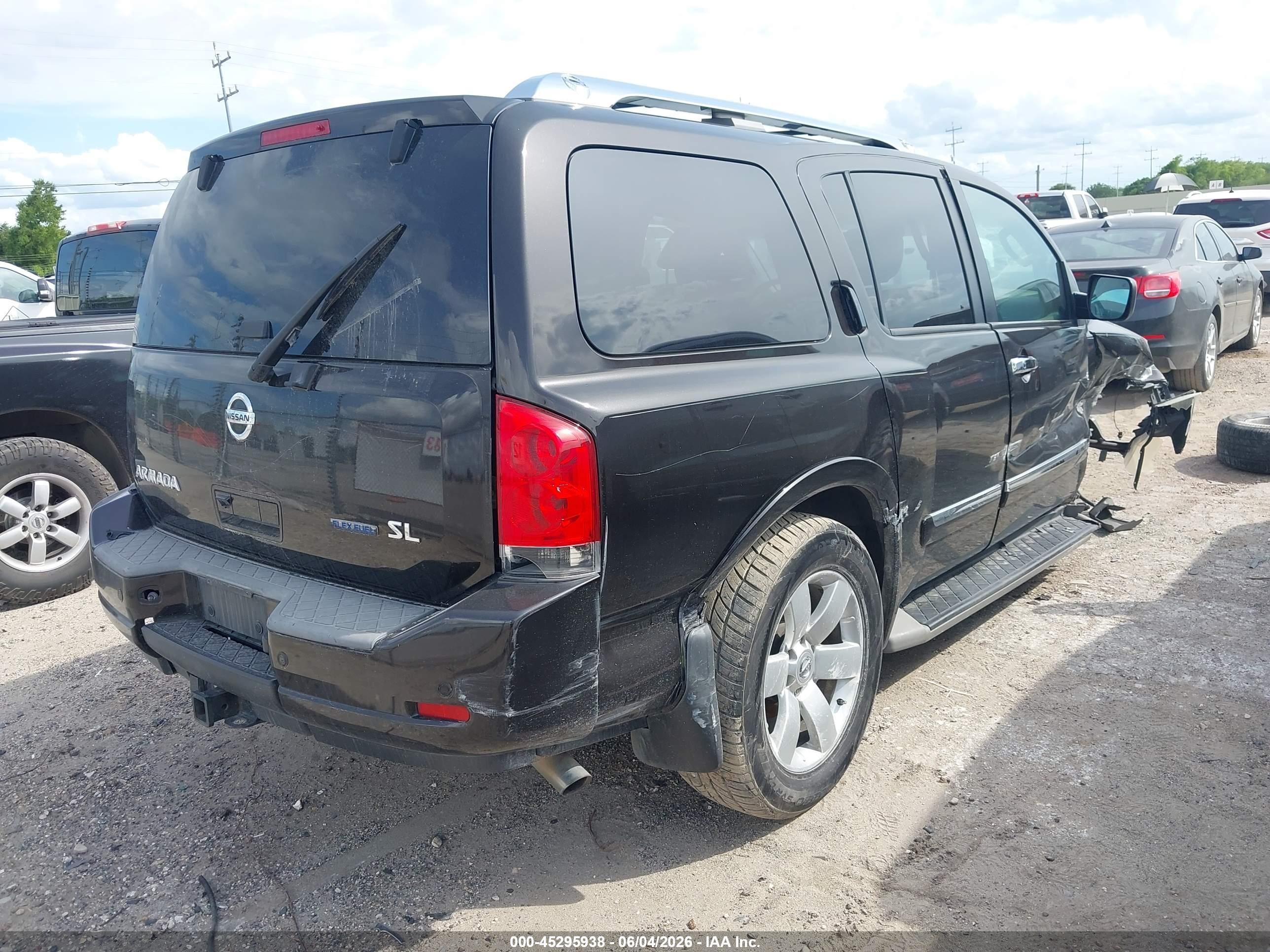 2011 Nissan Armada Sl Black vin: 5N1BA0ND3BN608792