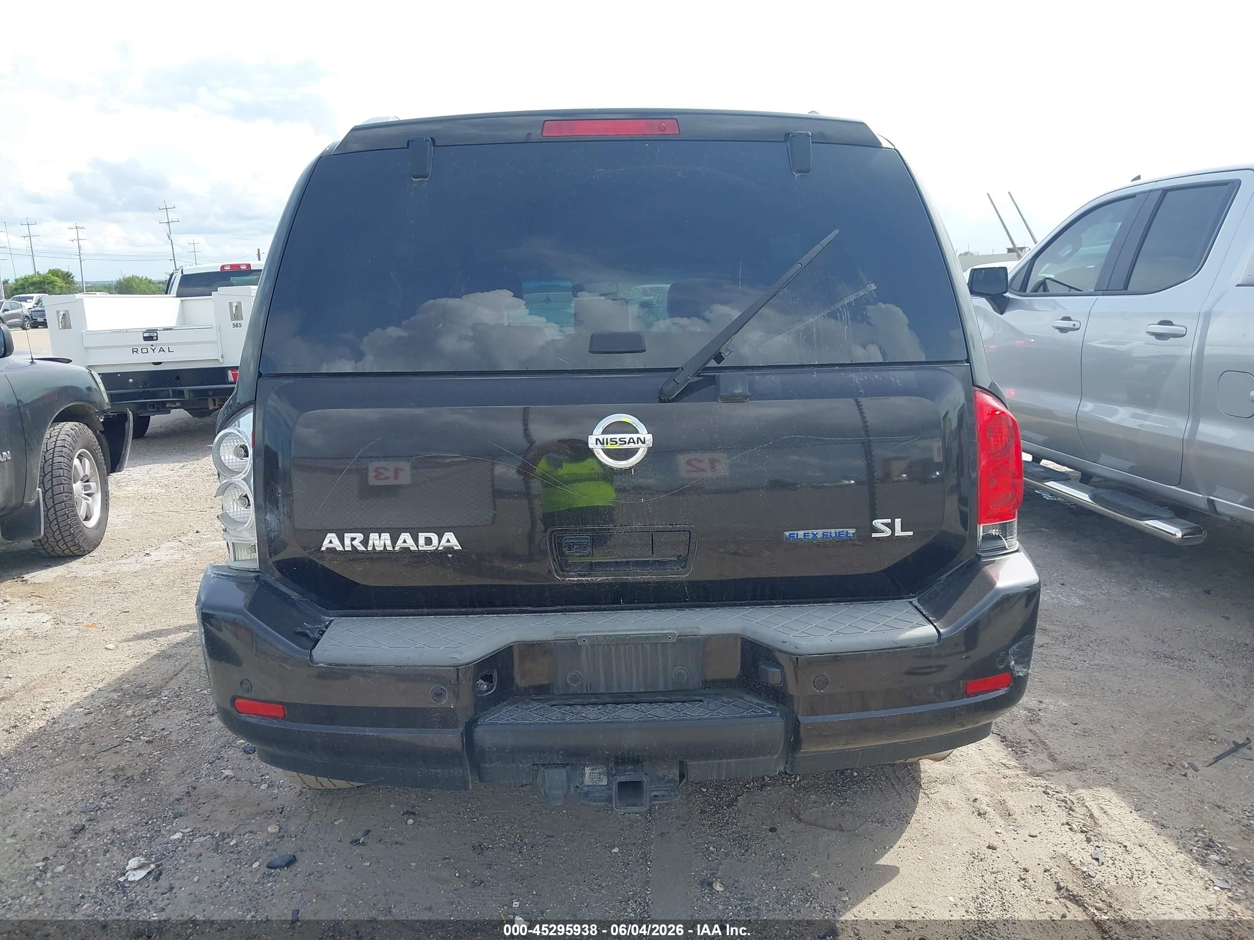 2011 Nissan Armada Sl Black vin: 5N1BA0ND3BN608792
