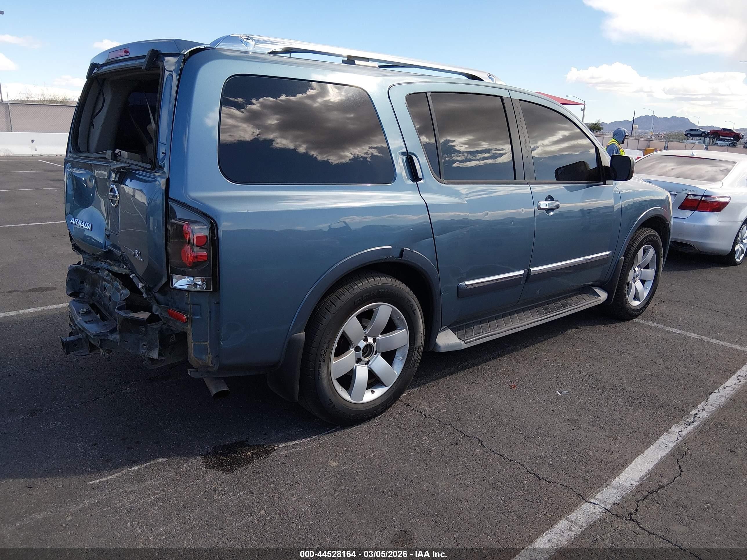2011 Nissan Armada Sl Синий vin: 5N1BA0ND3BN614463