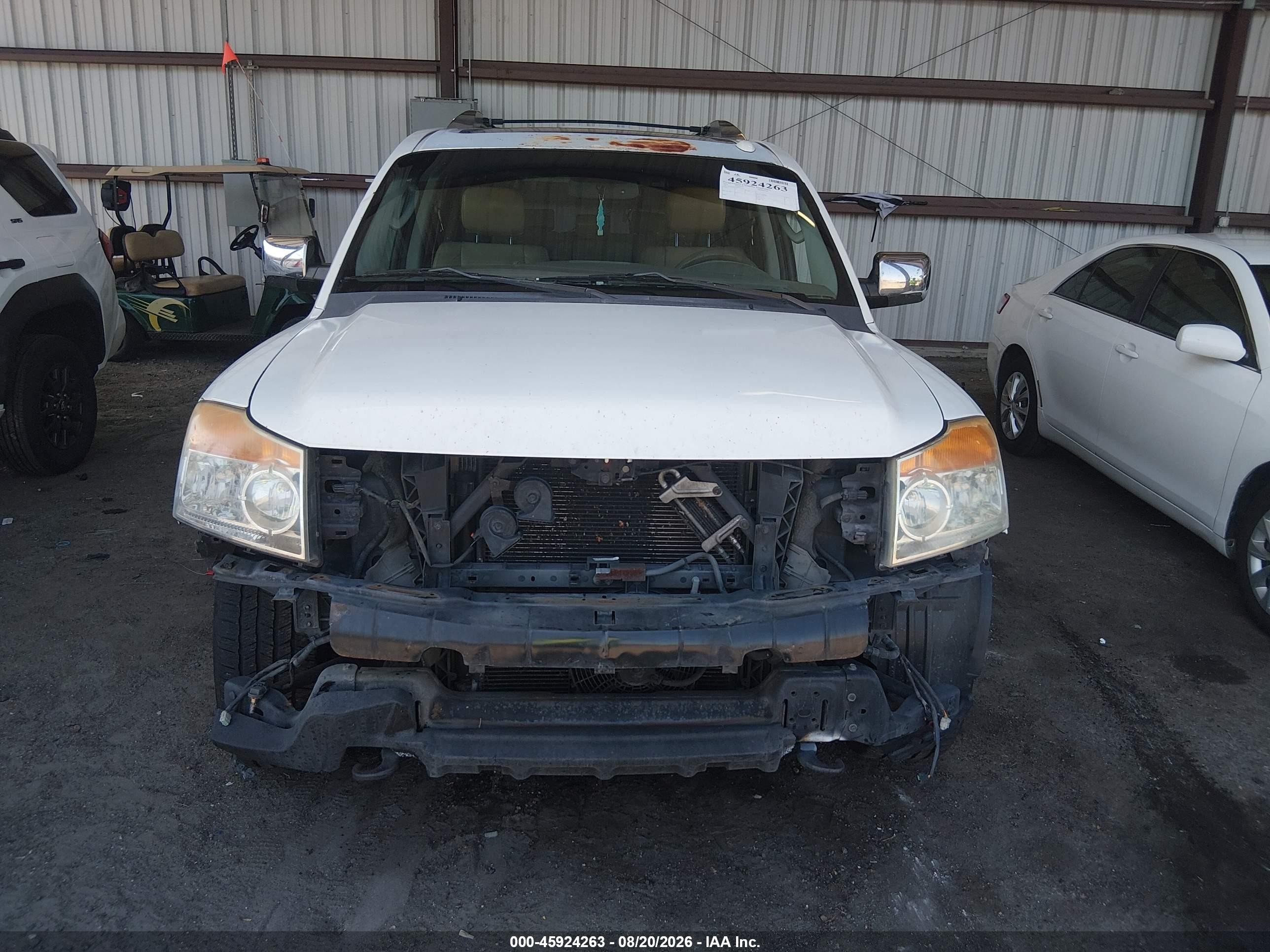 2011 Nissan Armada Platinum White vin: 5N1BA0ND3BN619615