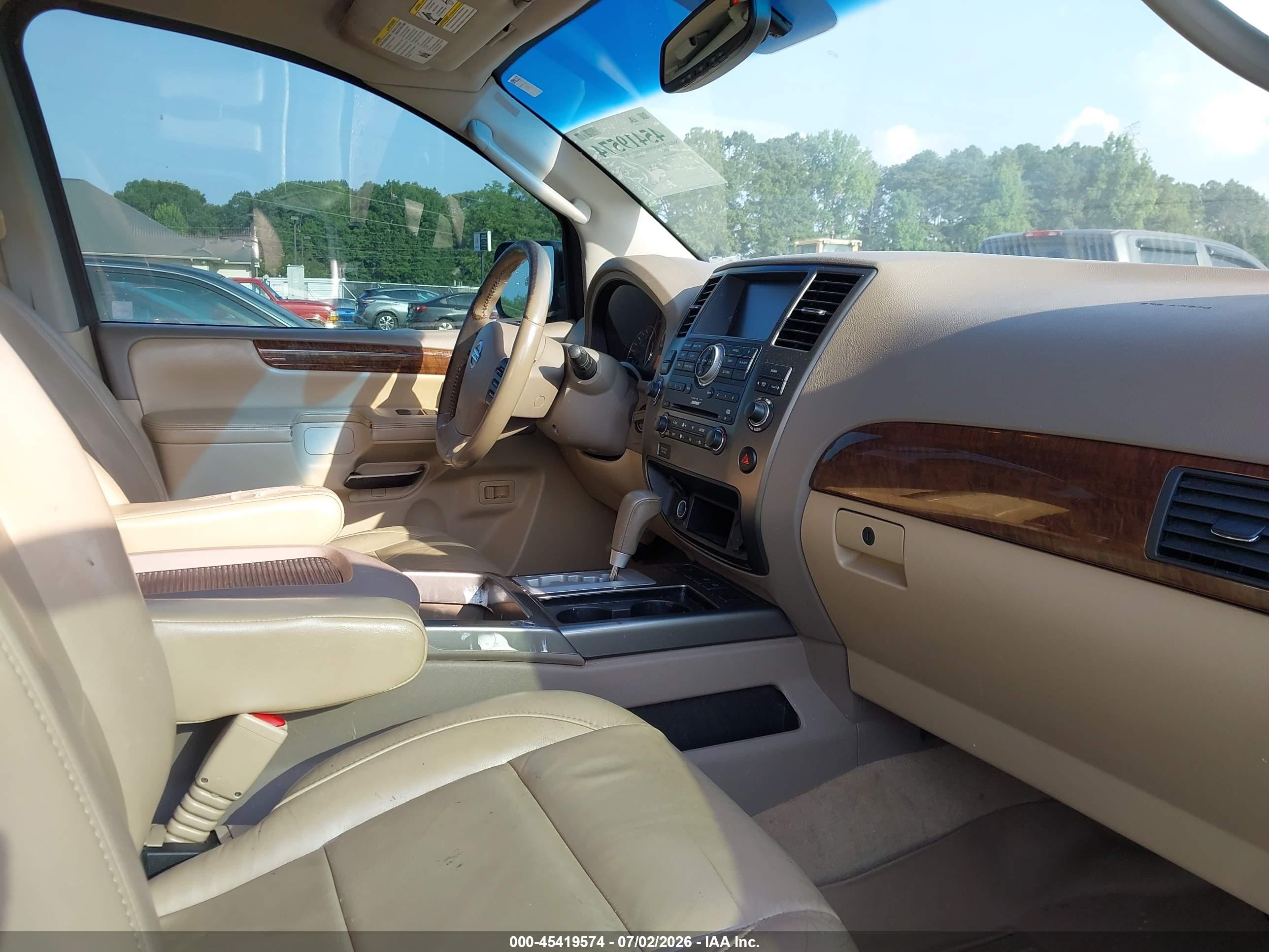 2011 Nissan Armada Sl White vin: 5N1BA0ND3BN623888