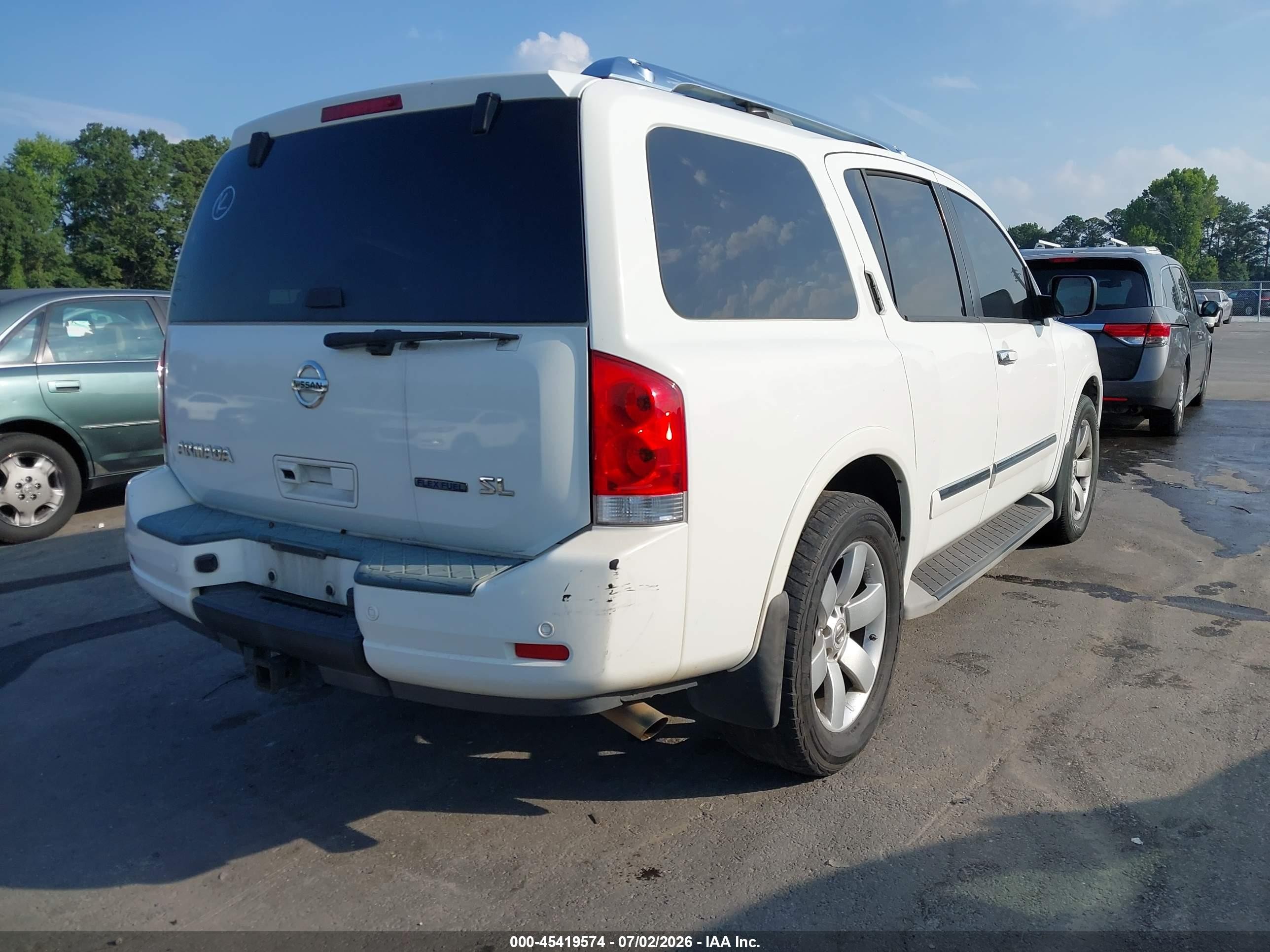 2011 Nissan Armada Sl White vin: 5N1BA0ND3BN623888