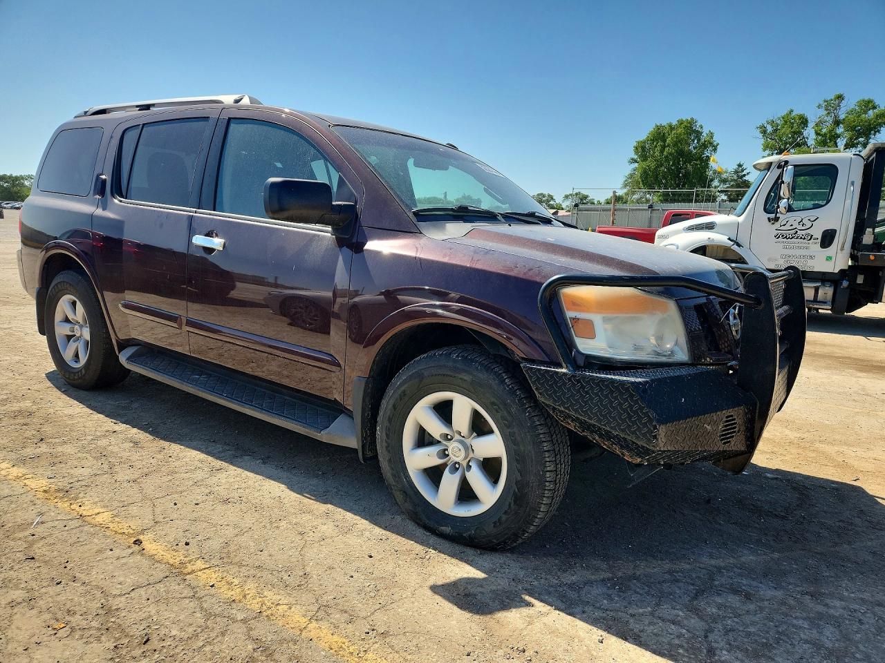2013 Nissan Armada Sv Burgundy vin: 5N1BA0ND3DN600159