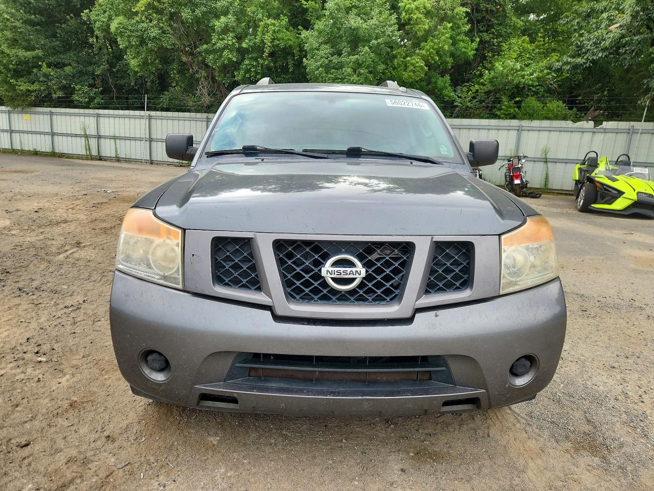 2015 Nissan Armada Sv Серый vin: 5N1BA0ND3FN601590
