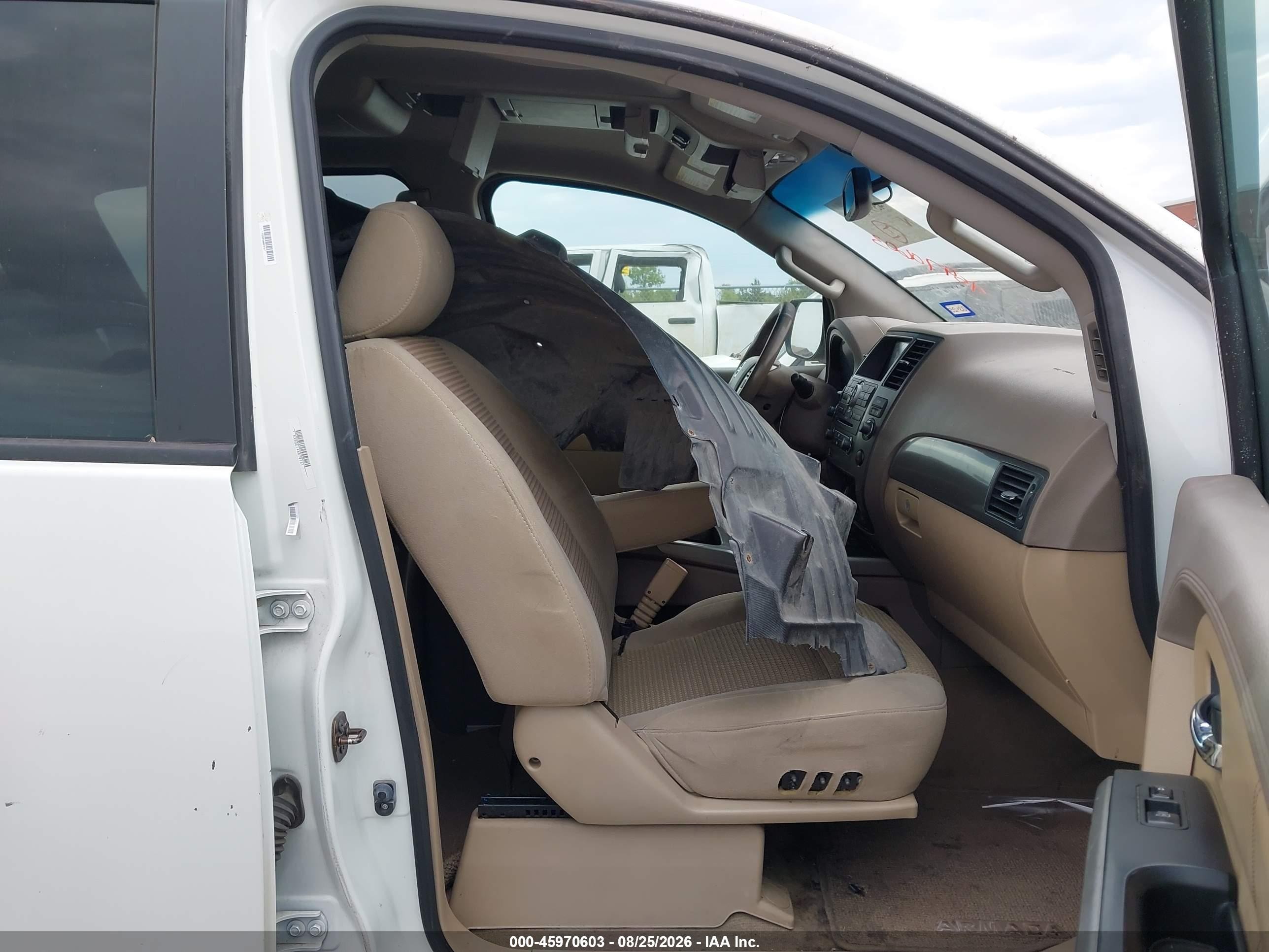 2015 Nissan Armada Sv White vin: 5N1BA0ND3FN602433
