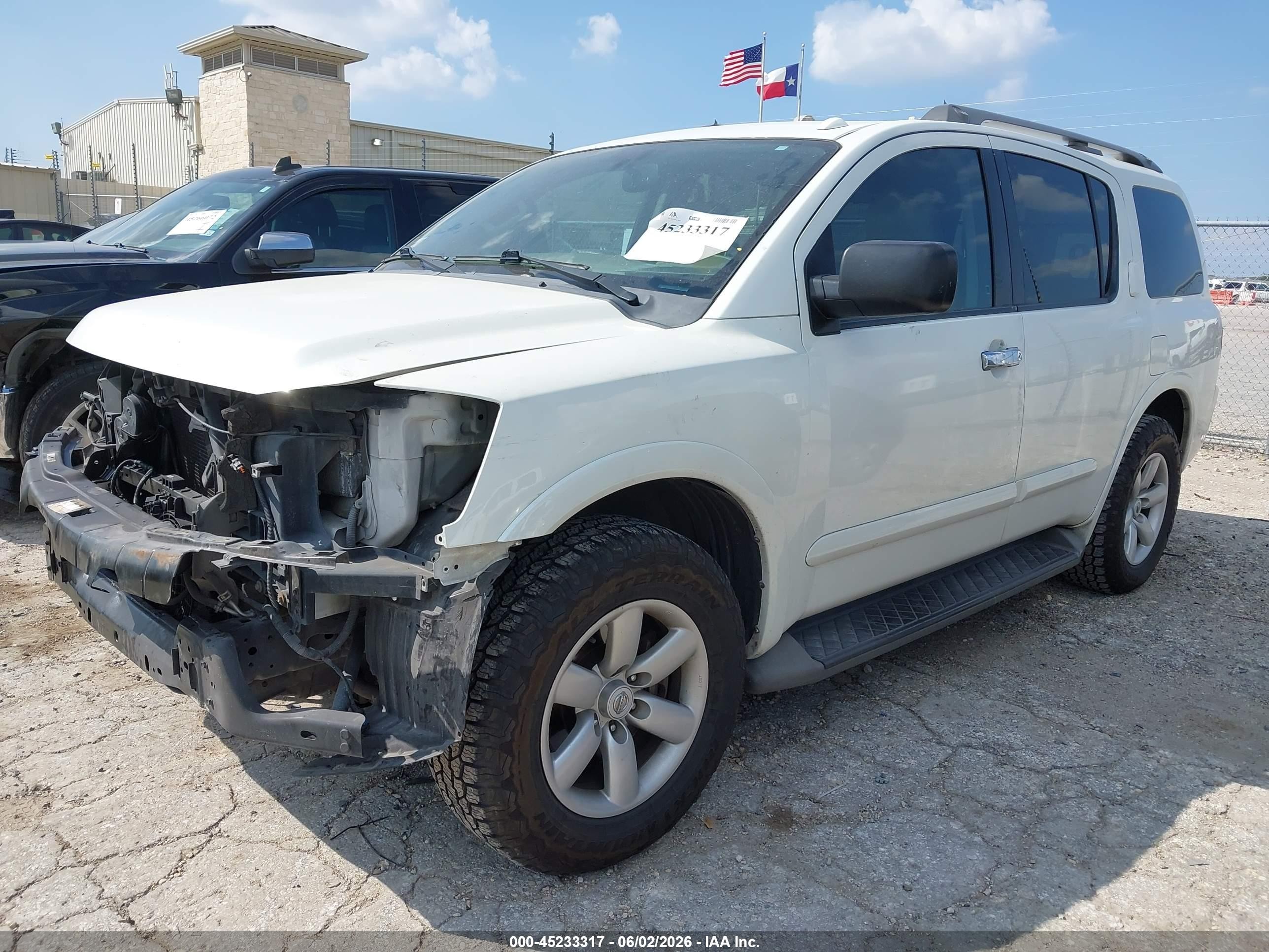2015 Nissan Armada Sv White vin: 5N1BA0ND3FN603842