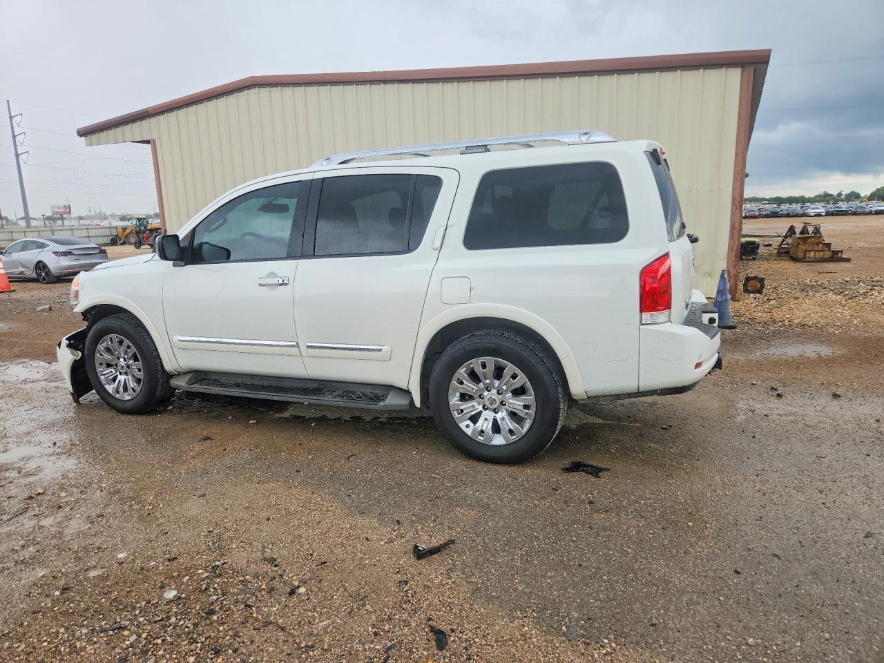 2015 Nissan Armada Platinum White vin: 5N1BA0ND3FN616946