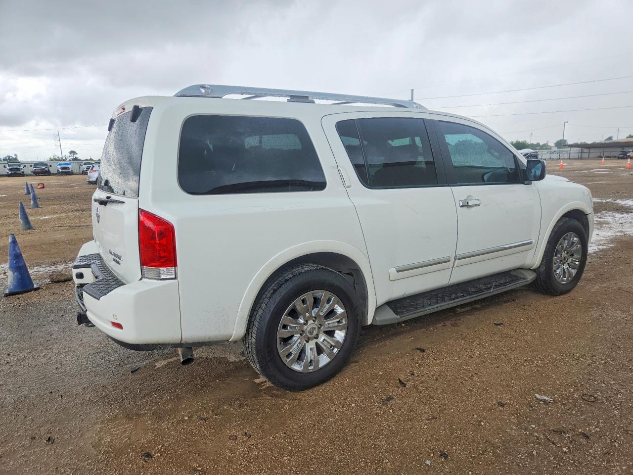 2015 Nissan Armada Platinum White vin: 5N1BA0ND3FN616946