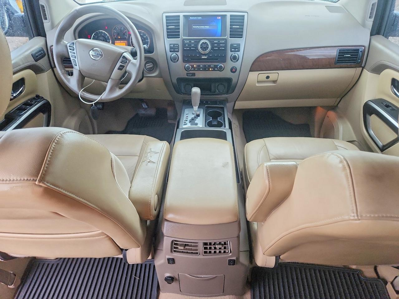 2015 Nissan Armada Platinum White vin: 5N1BA0ND3FN616946
