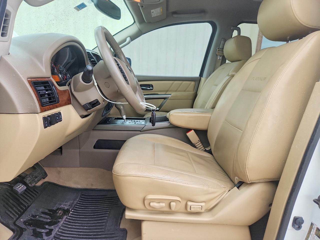 2015 Nissan Armada Platinum White vin: 5N1BA0ND3FN616946