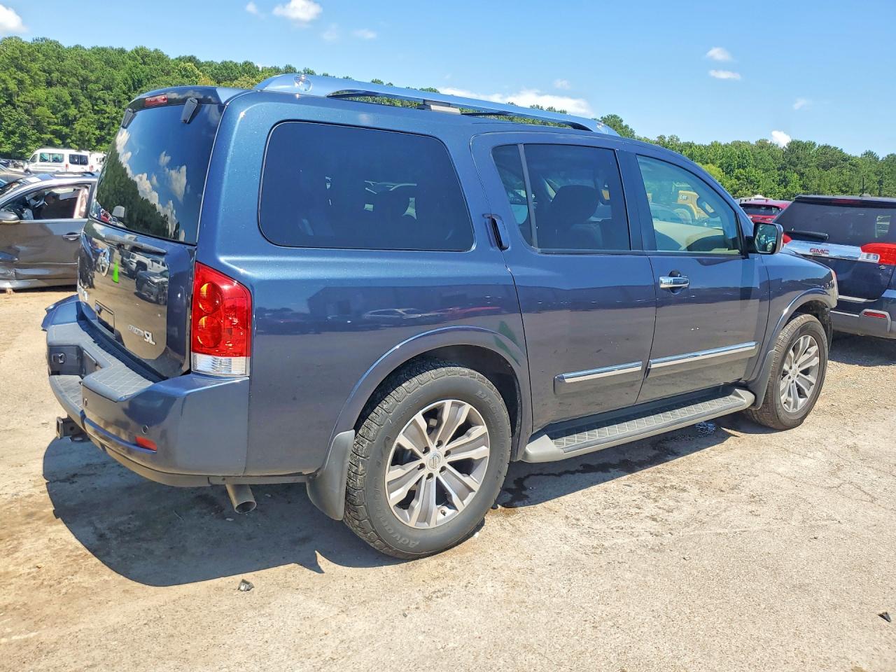 2015 Nissan Armada Sl Blue vin: 5N1BA0ND3FN622729