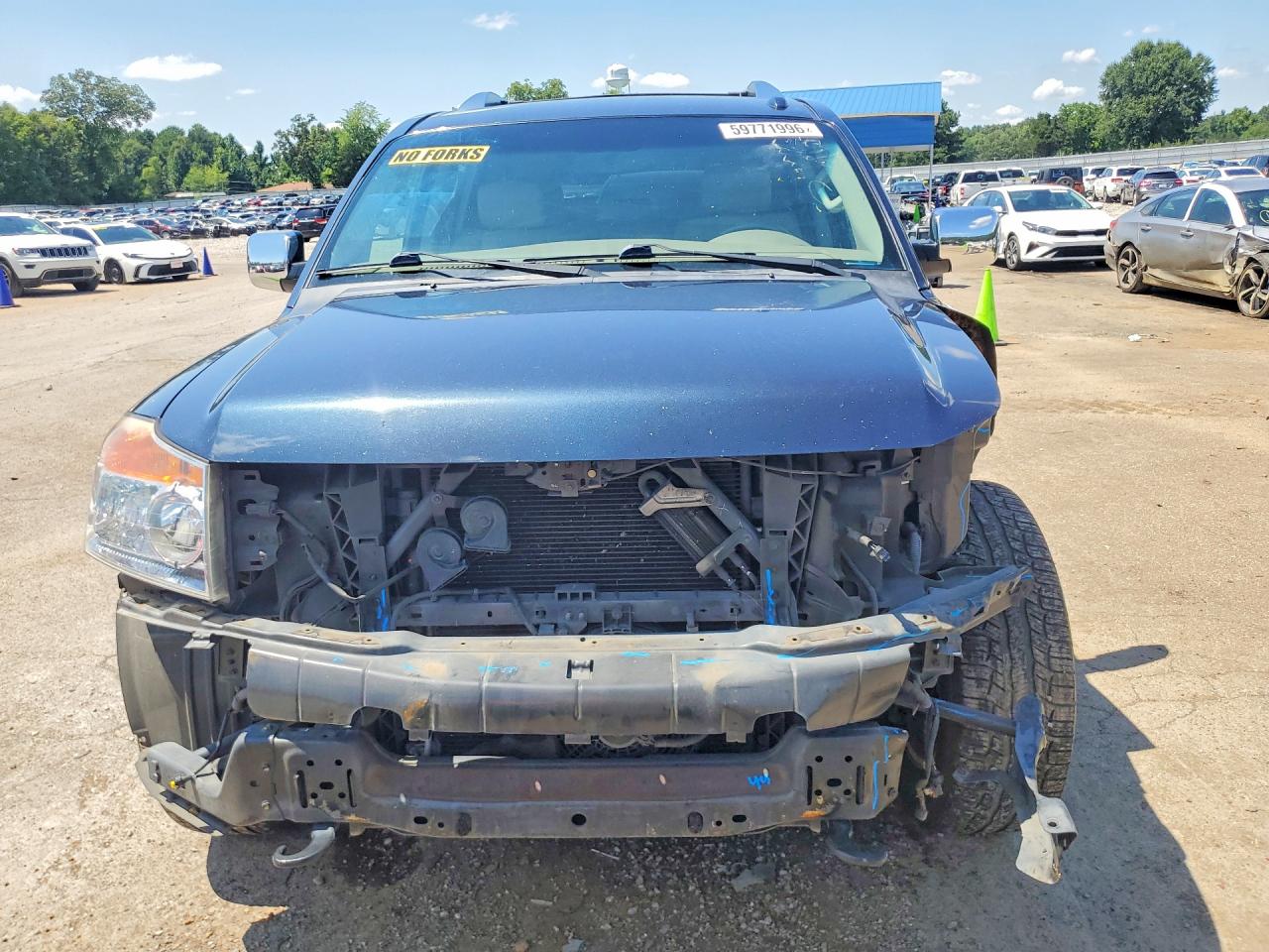 2015 Nissan Armada Sl Blue vin: 5N1BA0ND3FN622729