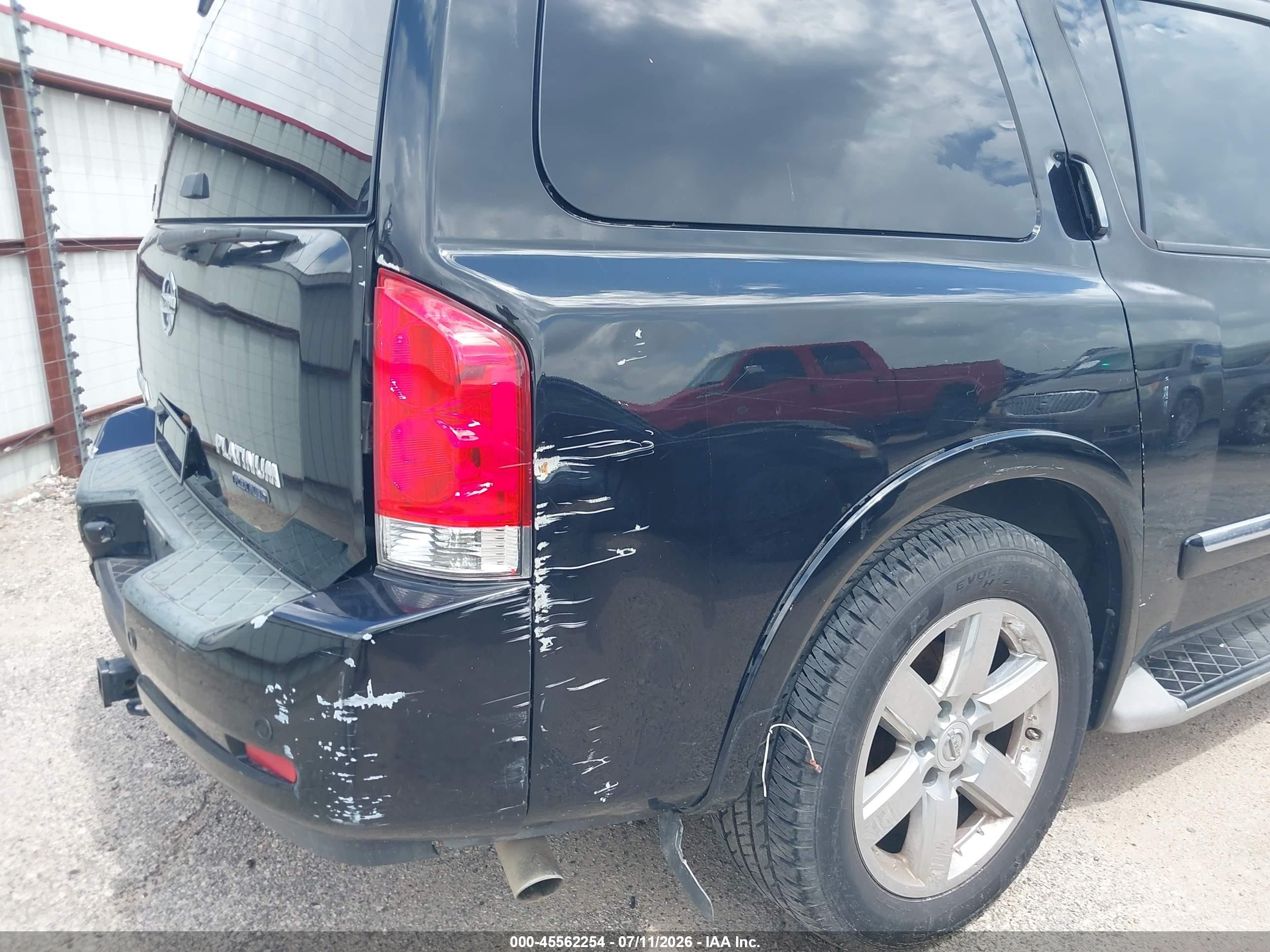 2010 Nissan Armada Platinum Черный vin: 5N1BA0ND4AN608265