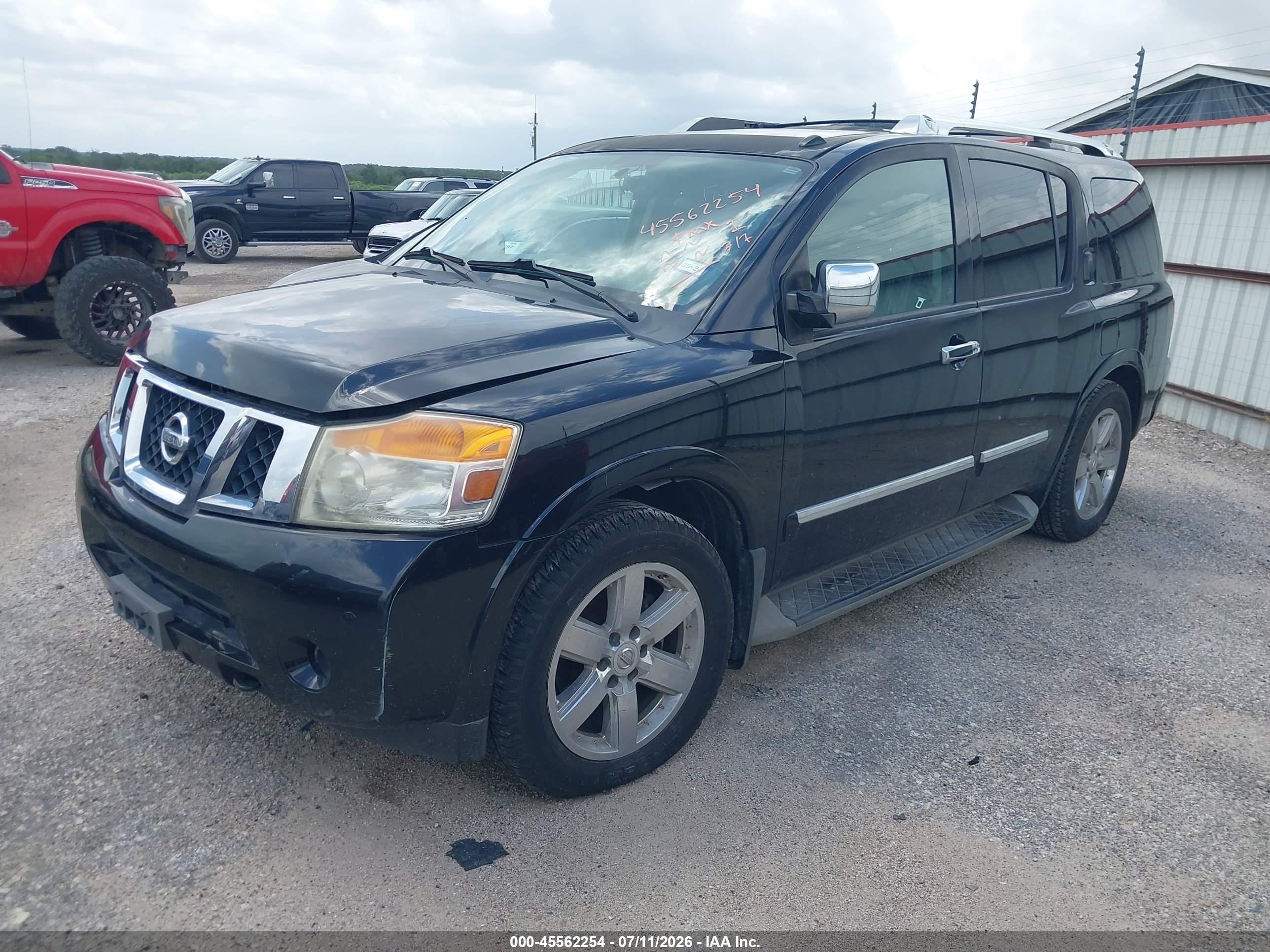 2010 Nissan Armada Platinum Черный vin: 5N1BA0ND4AN608265