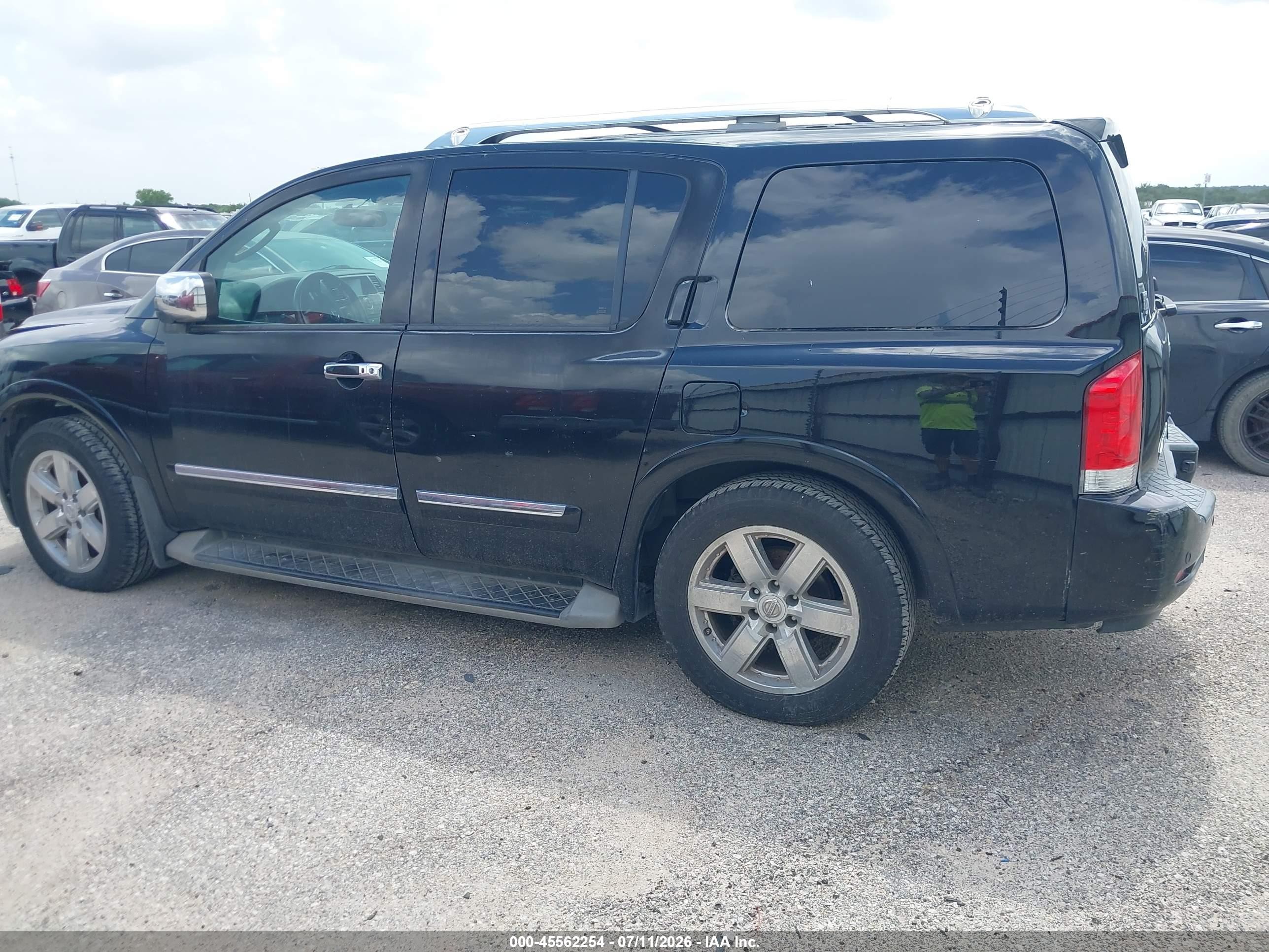 2010 Nissan Armada Platinum Черный vin: 5N1BA0ND4AN608265